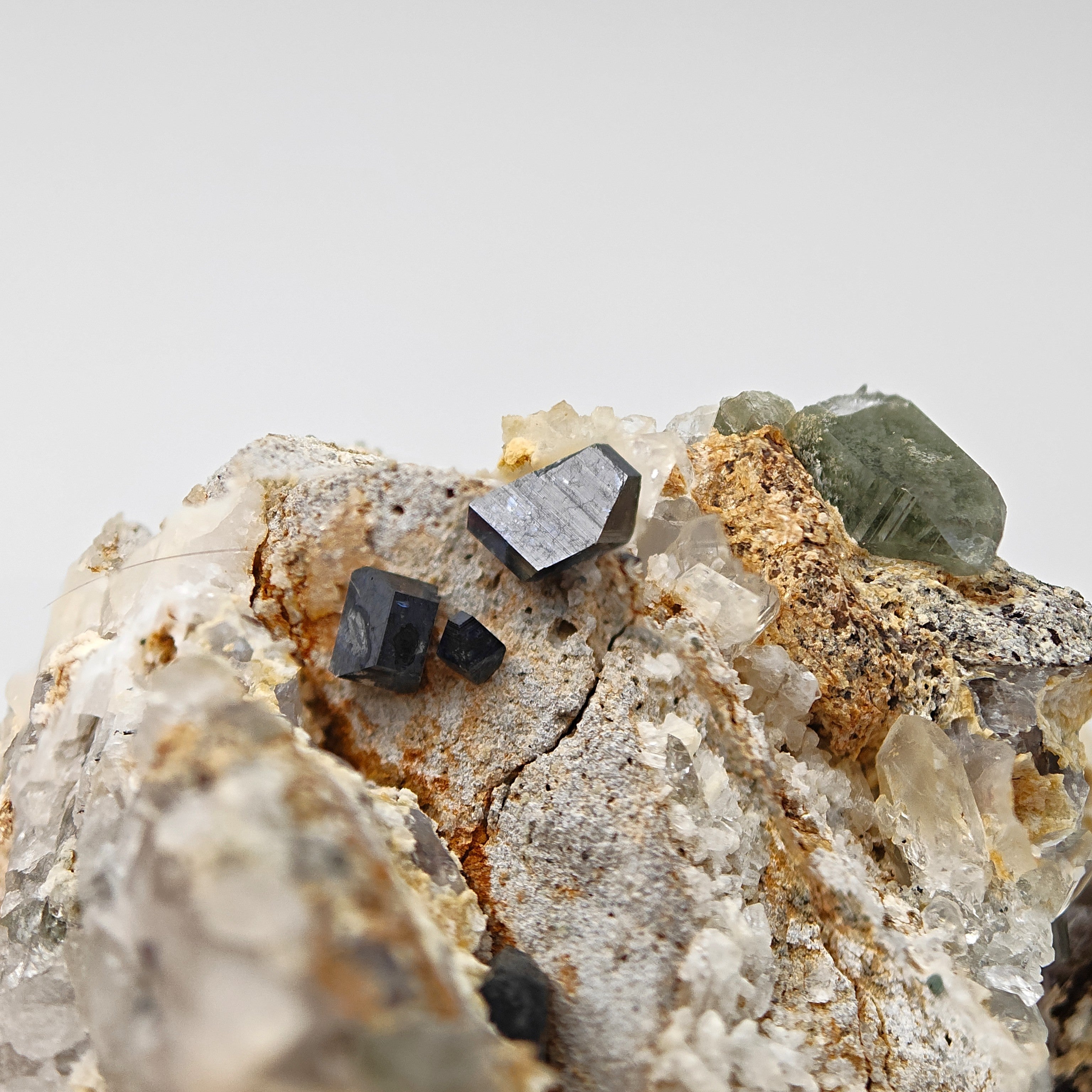 ANATASE – Truncated Bipyramidal Crystals with High Luster on Matrix, Pakistan