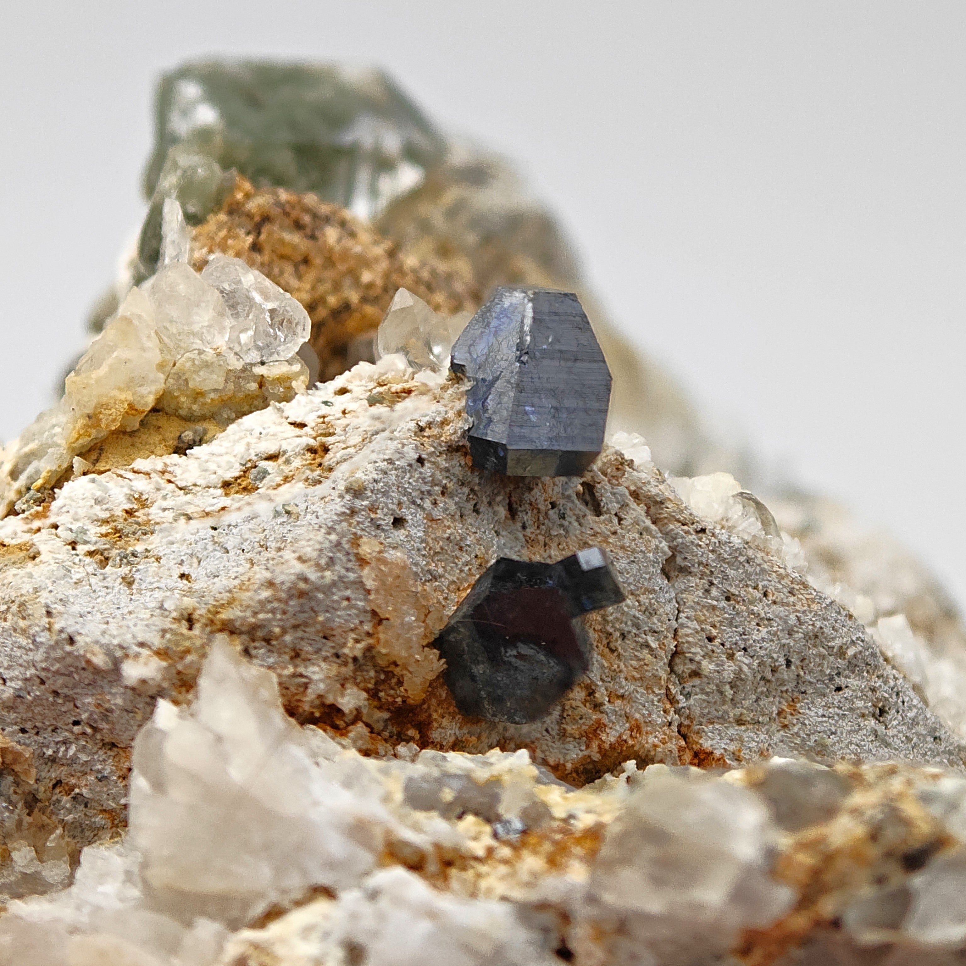 ANATASE – Truncated Bipyramidal Crystals with High Luster on Matrix, Pakistan