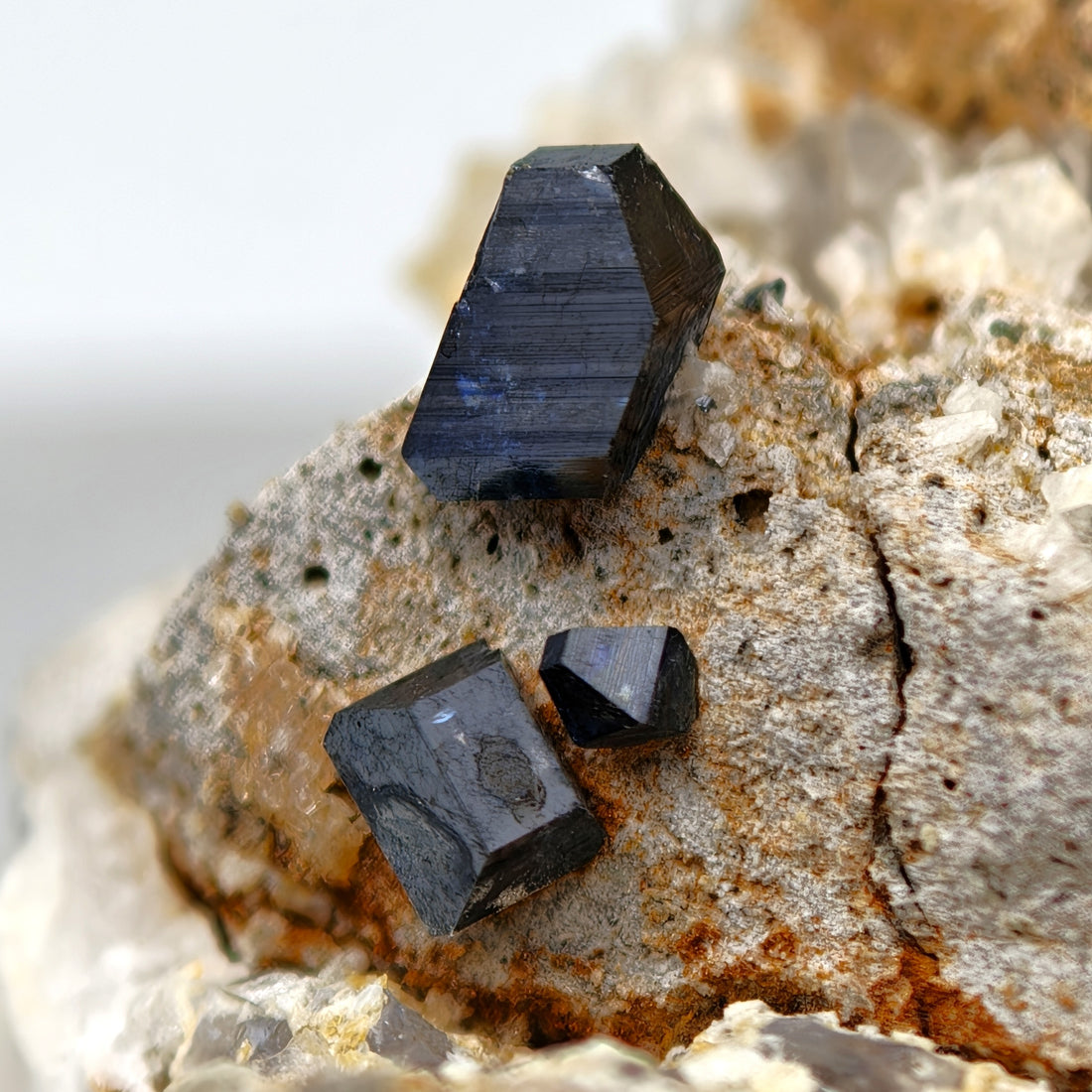 ANATASE – Truncated Bipyramidal Crystals with High Luster on Matrix, Pakistan