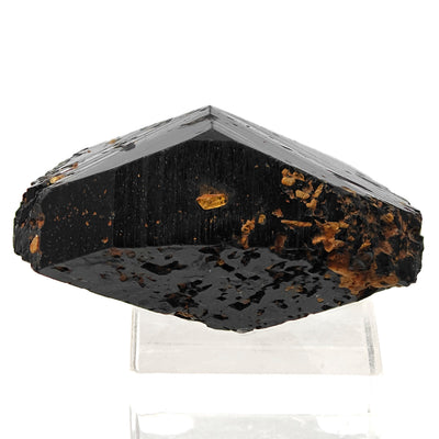 Side view of uvite tourmaline crystal showing pointed termination, Brumado, Bahia