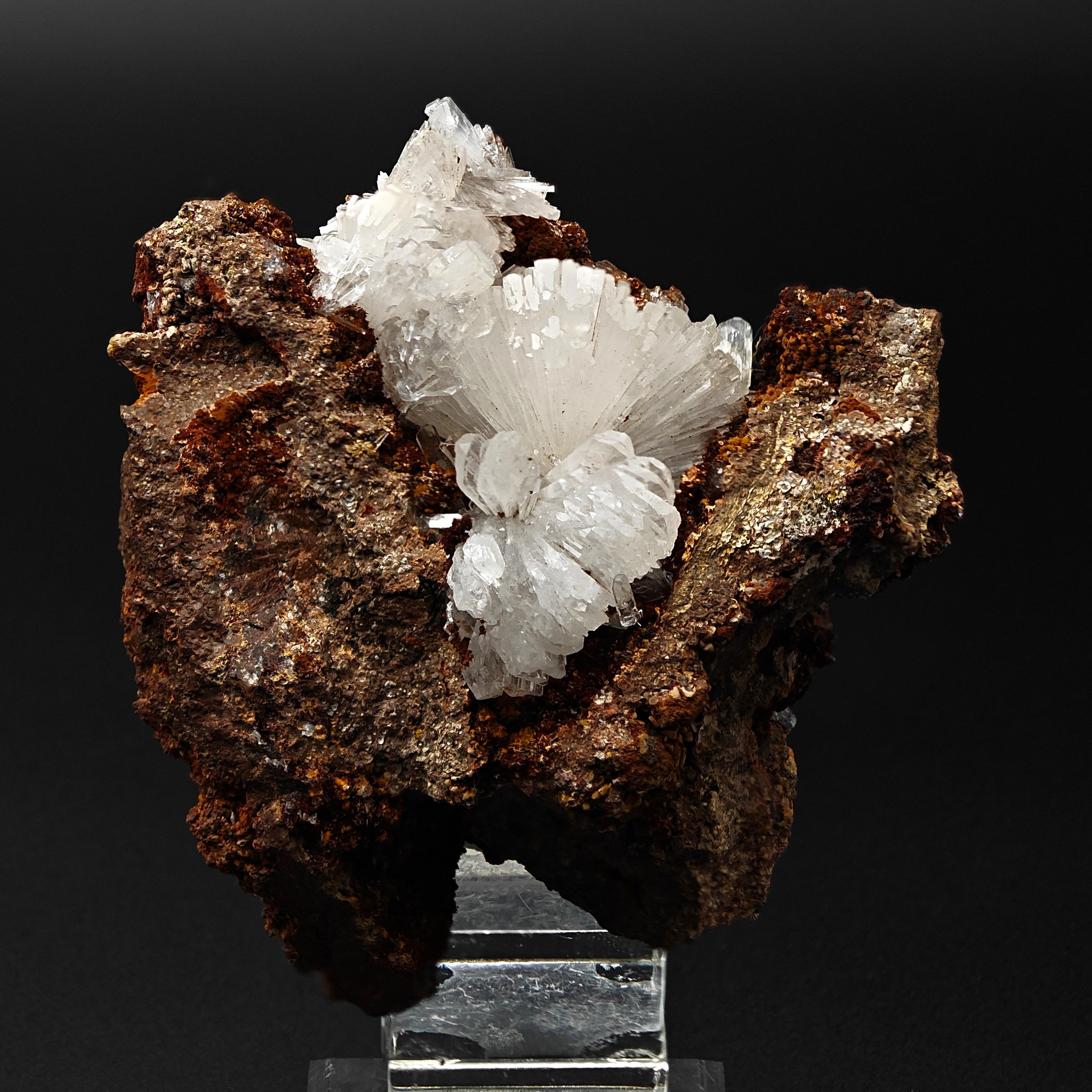 HEMIMORPHITE – Lustrous White Crystal Cluster from Ojuela Mine, Mexico