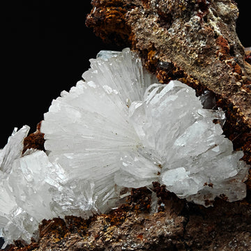 HEMIMORPHITE – Lustrous White Crystal Cluster from Ojuela Mine, Mexico
