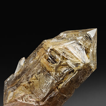 QUARTZ – Doubly & Fork-Terminated Hopper Crystal, Rocchetta Nervina, Italy