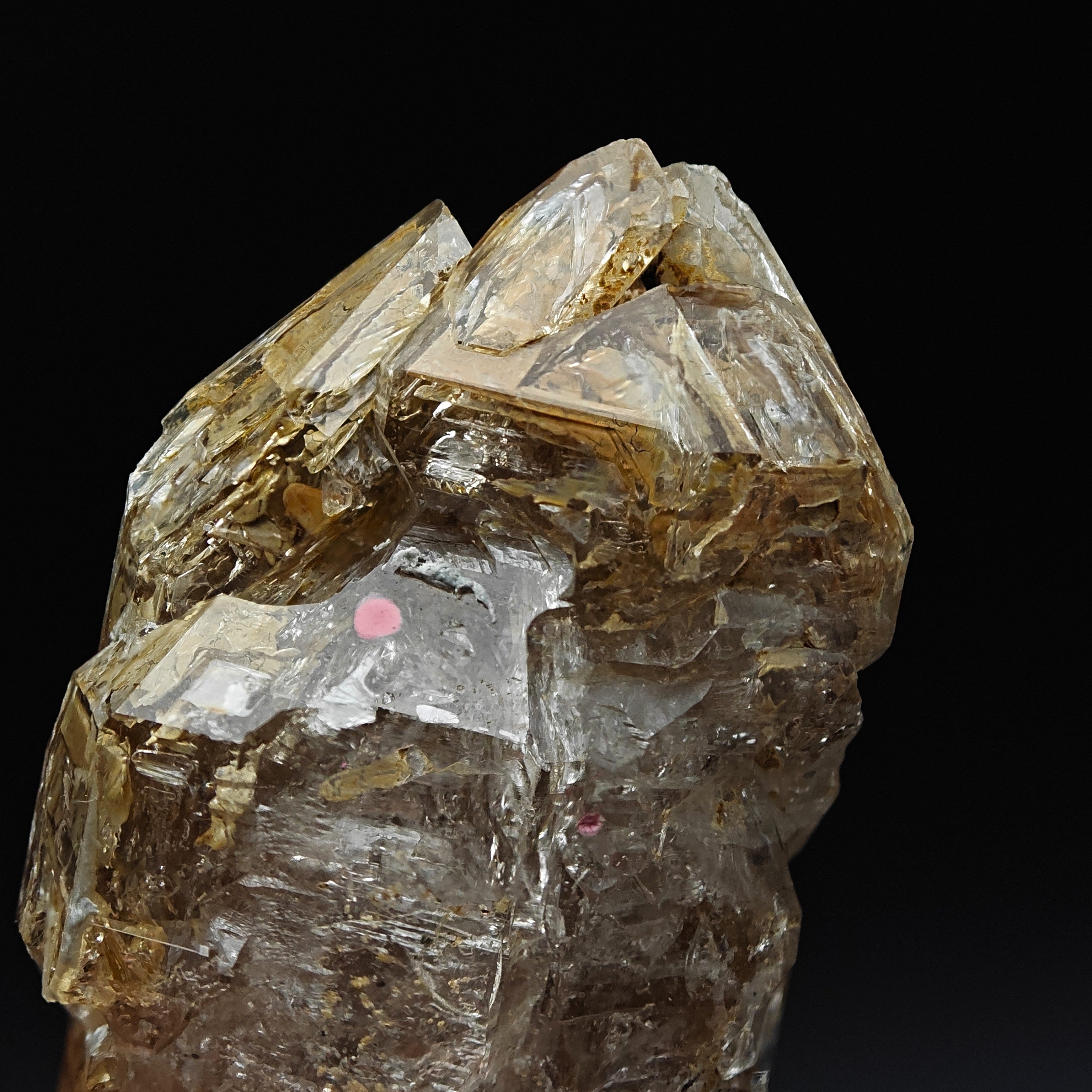 QUARTZ – Majestic Hopper Crystal with Clay Inclusions, Isolabona, Italy