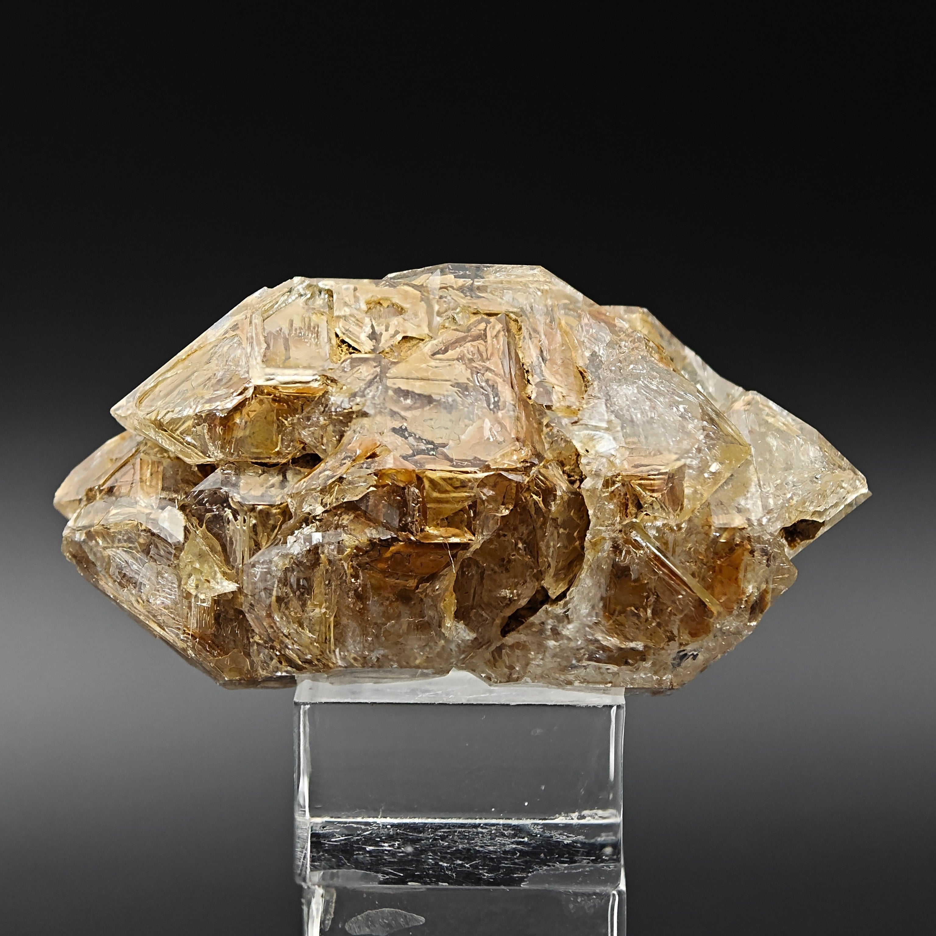 QUARTZ – Majestic Hopper Crystal with Clay Inclusions, Isolabona, Italy
