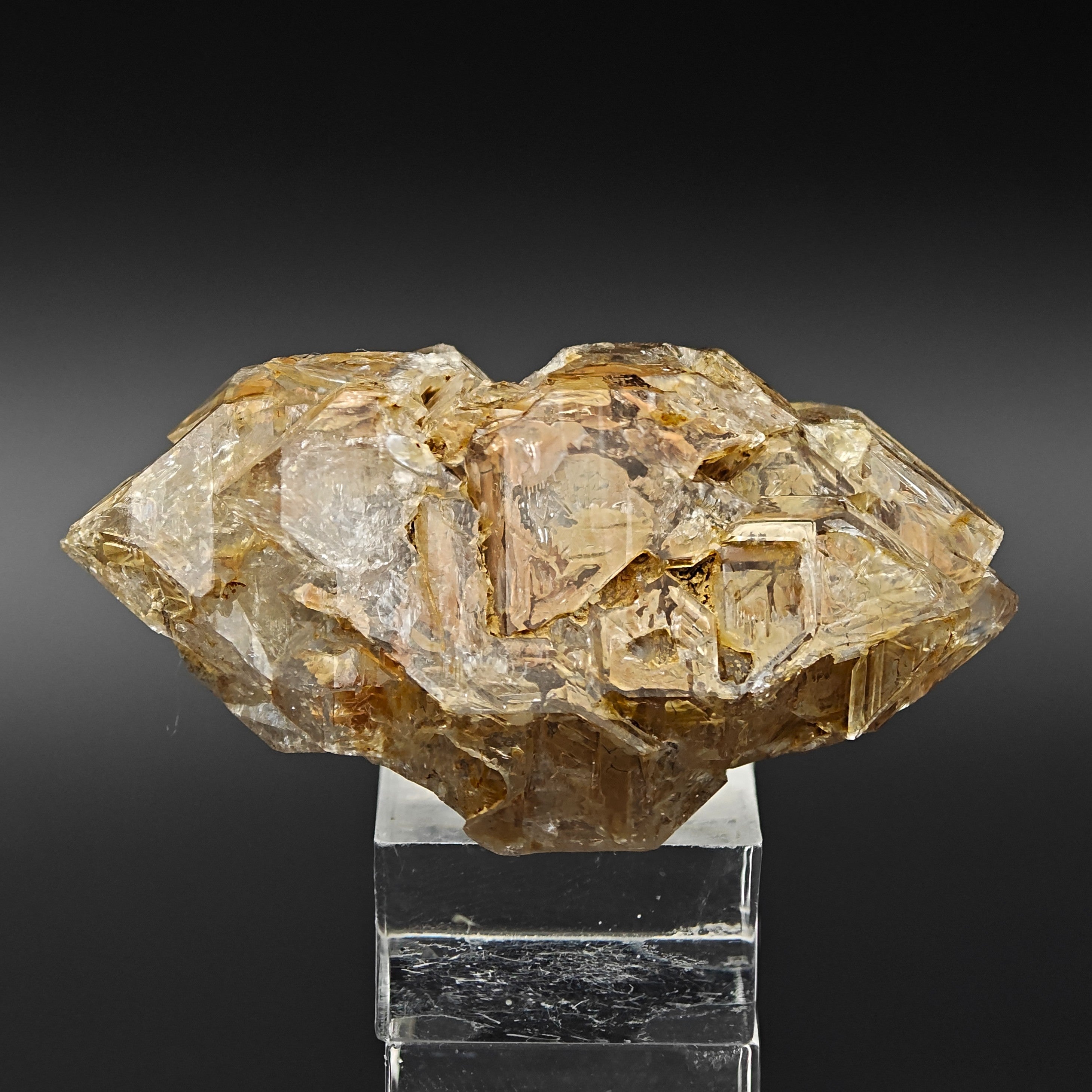 QUARTZ – Majestic Hopper Crystal with Clay Inclusions, Isolabona, Italy