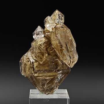 QUARTZ – Large Hopper Crystal with Clay Inclusions, Nervia Valley, Italy