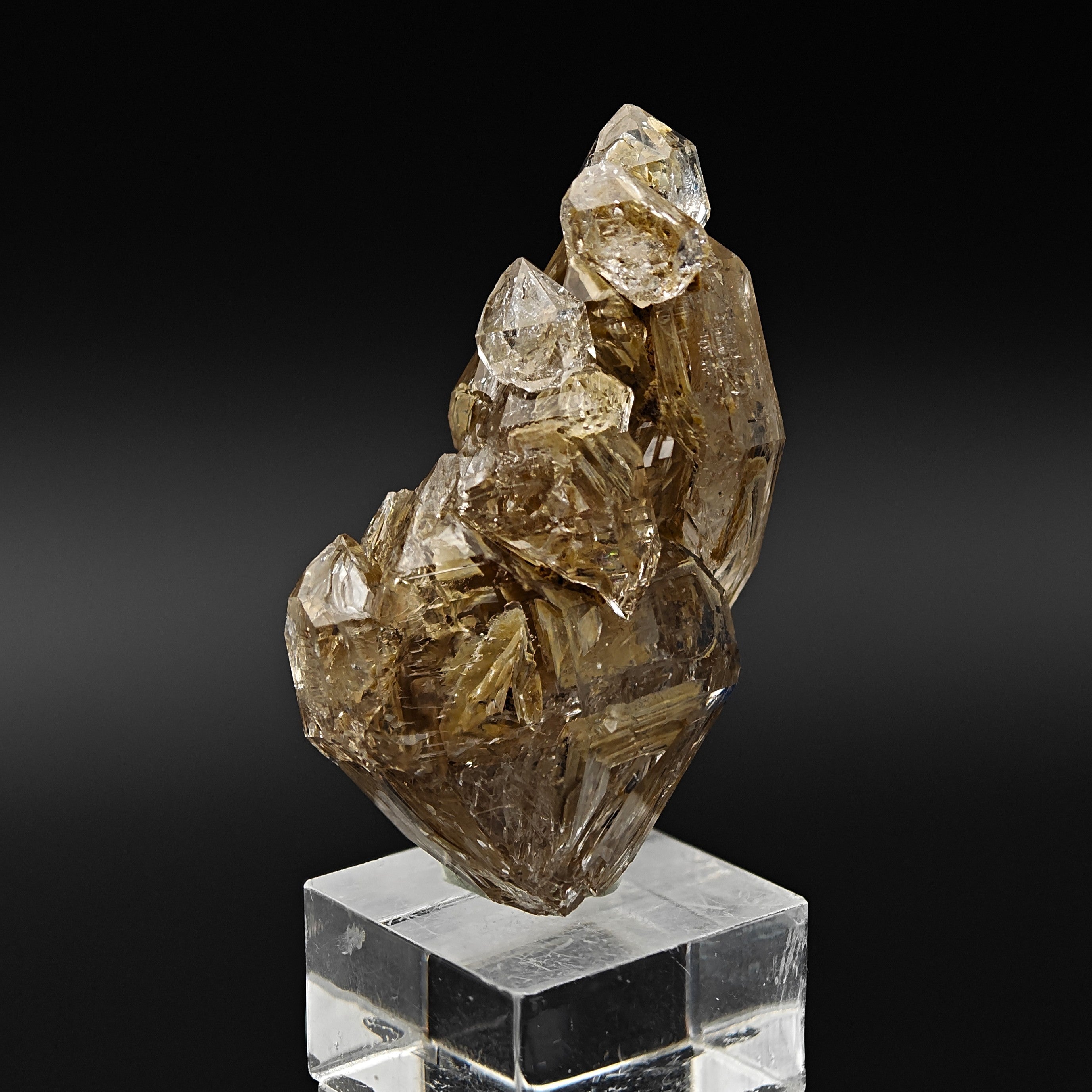 QUARTZ – Large Hopper Crystal with Clay Inclusions, Nervia Valley, Italy