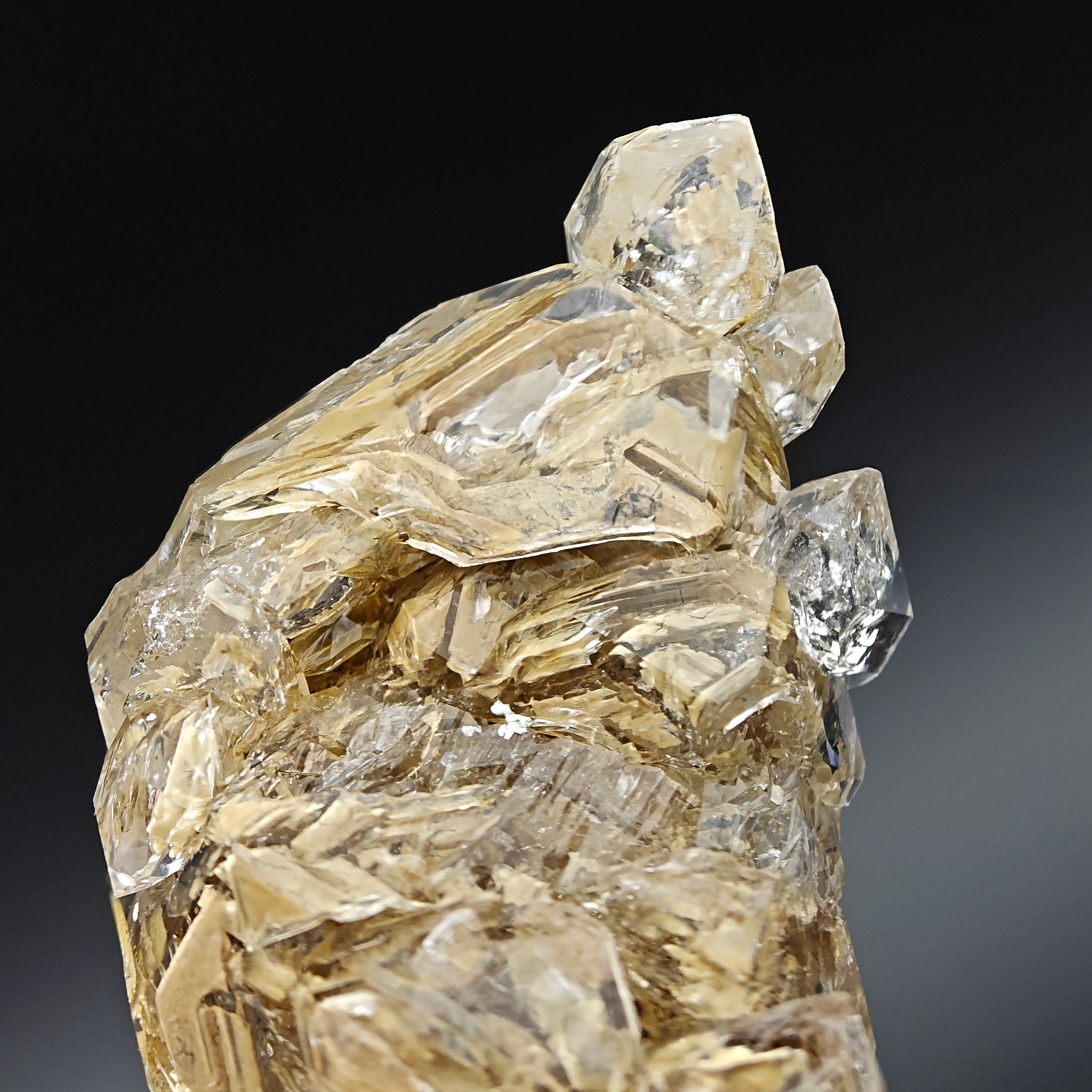 QUARTZ – Large Hopper Crystal with Clay Inclusions, Nervia Valley, Italy