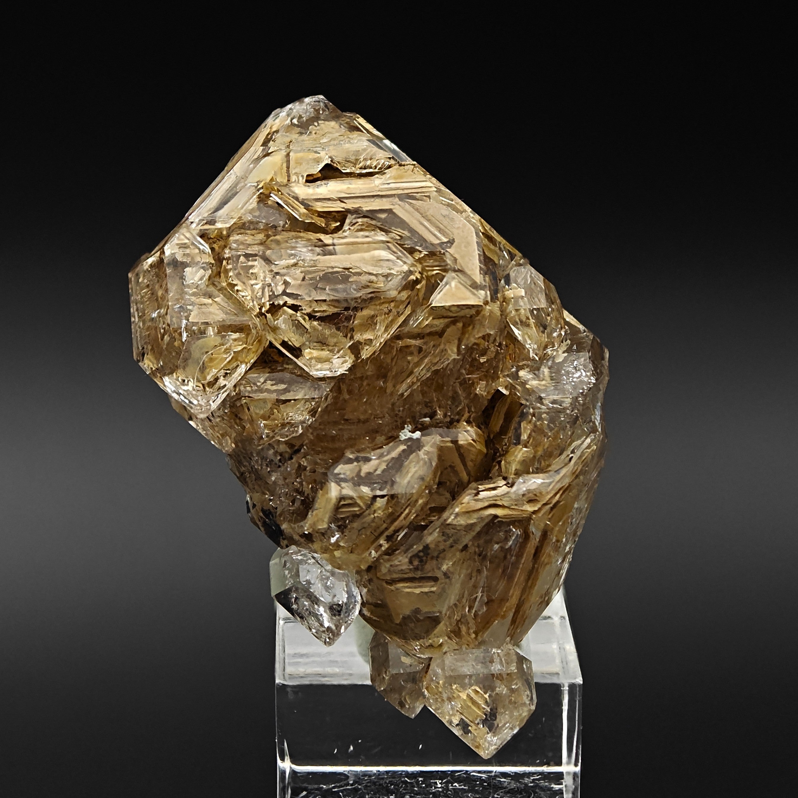 QUARTZ – Large Hopper Crystal with Clay Inclusions, Nervia Valley, Italy