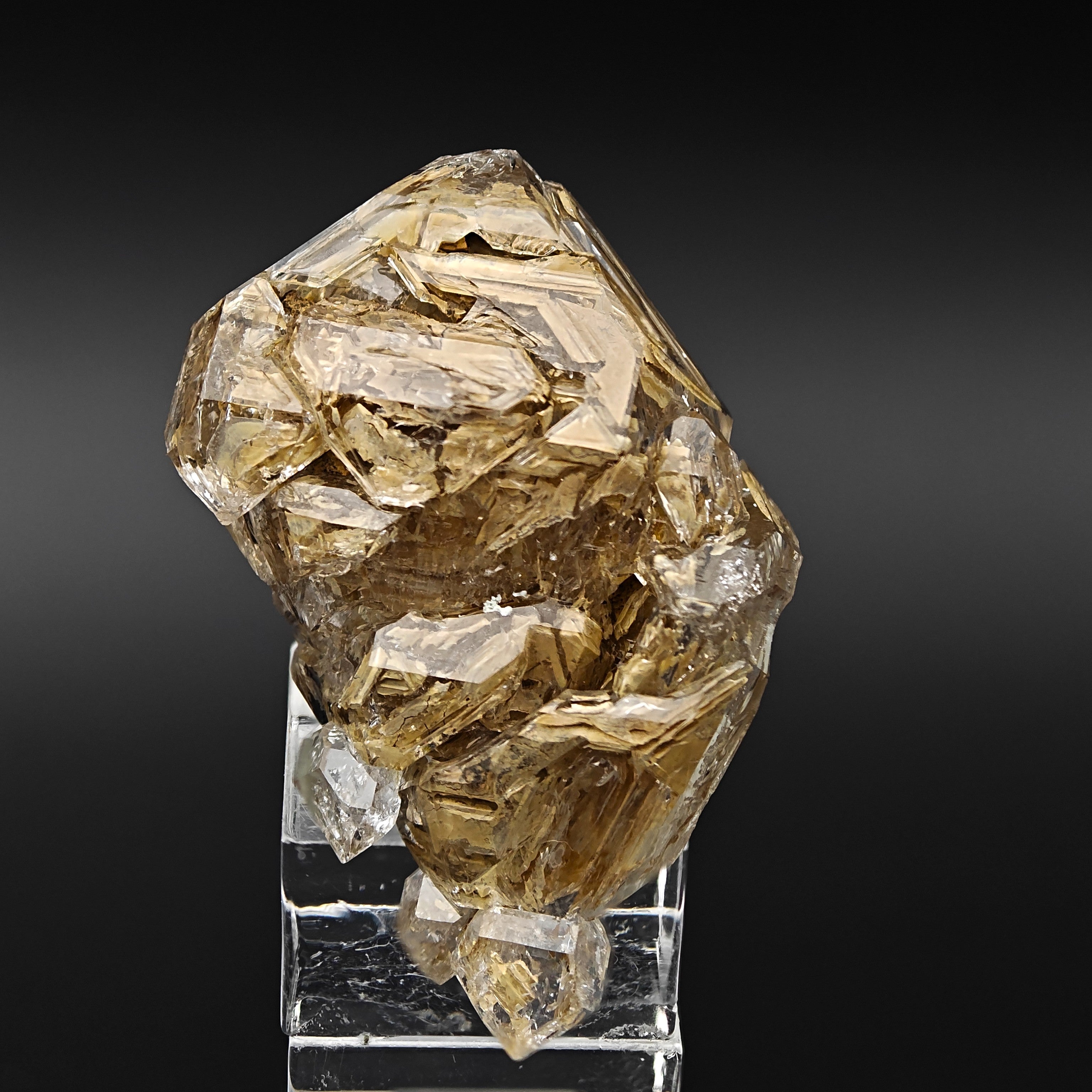 QUARTZ – Large Hopper Crystal with Clay Inclusions, Nervia Valley, Italy