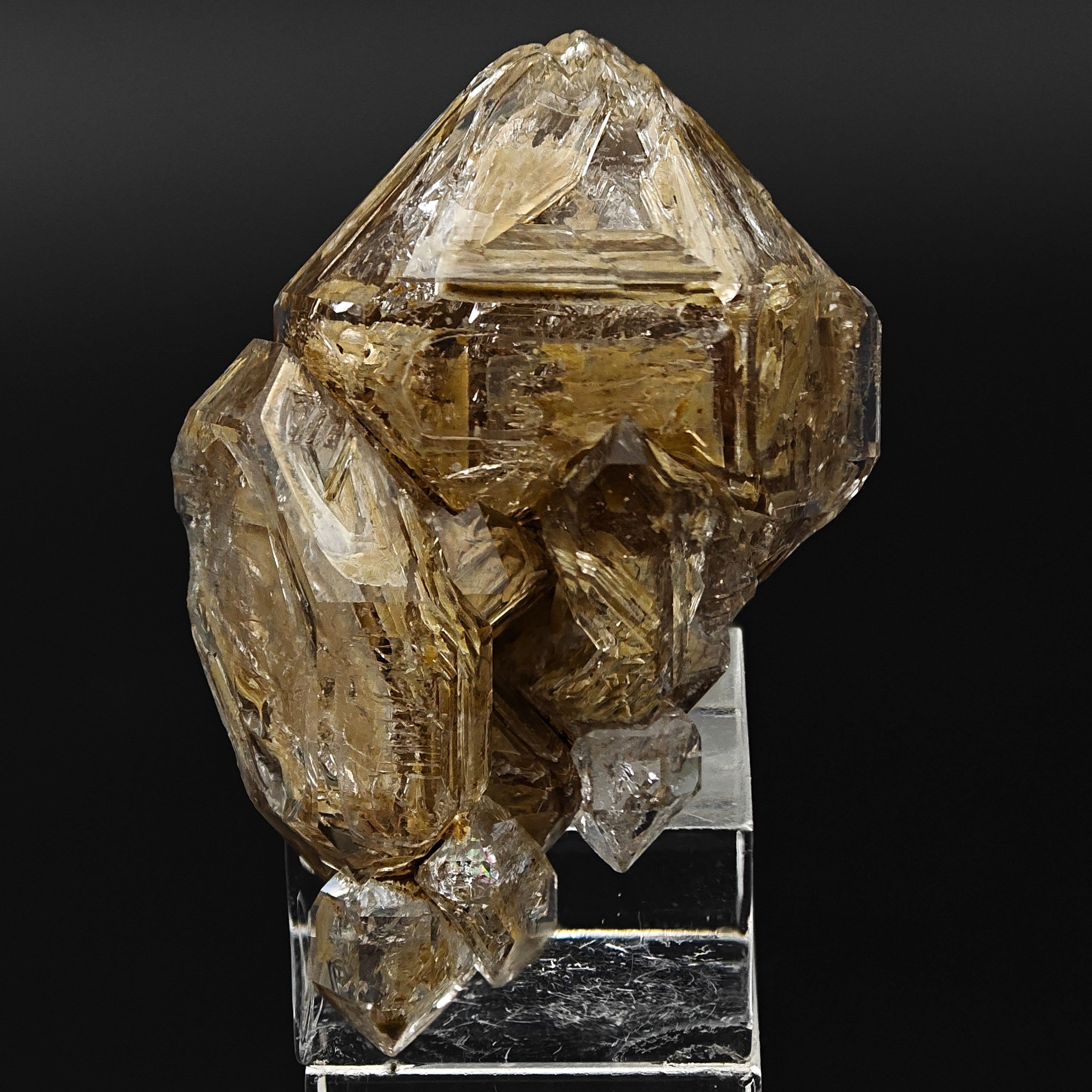 QUARTZ – Large Hopper Crystal with Clay Inclusions, Nervia Valley, Italy