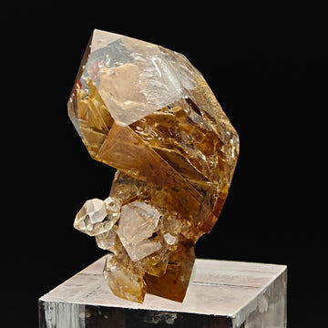 HOPPER QUARTZ – Transparent Crystal with Clay Inclusions, Nervia Valley, Italy