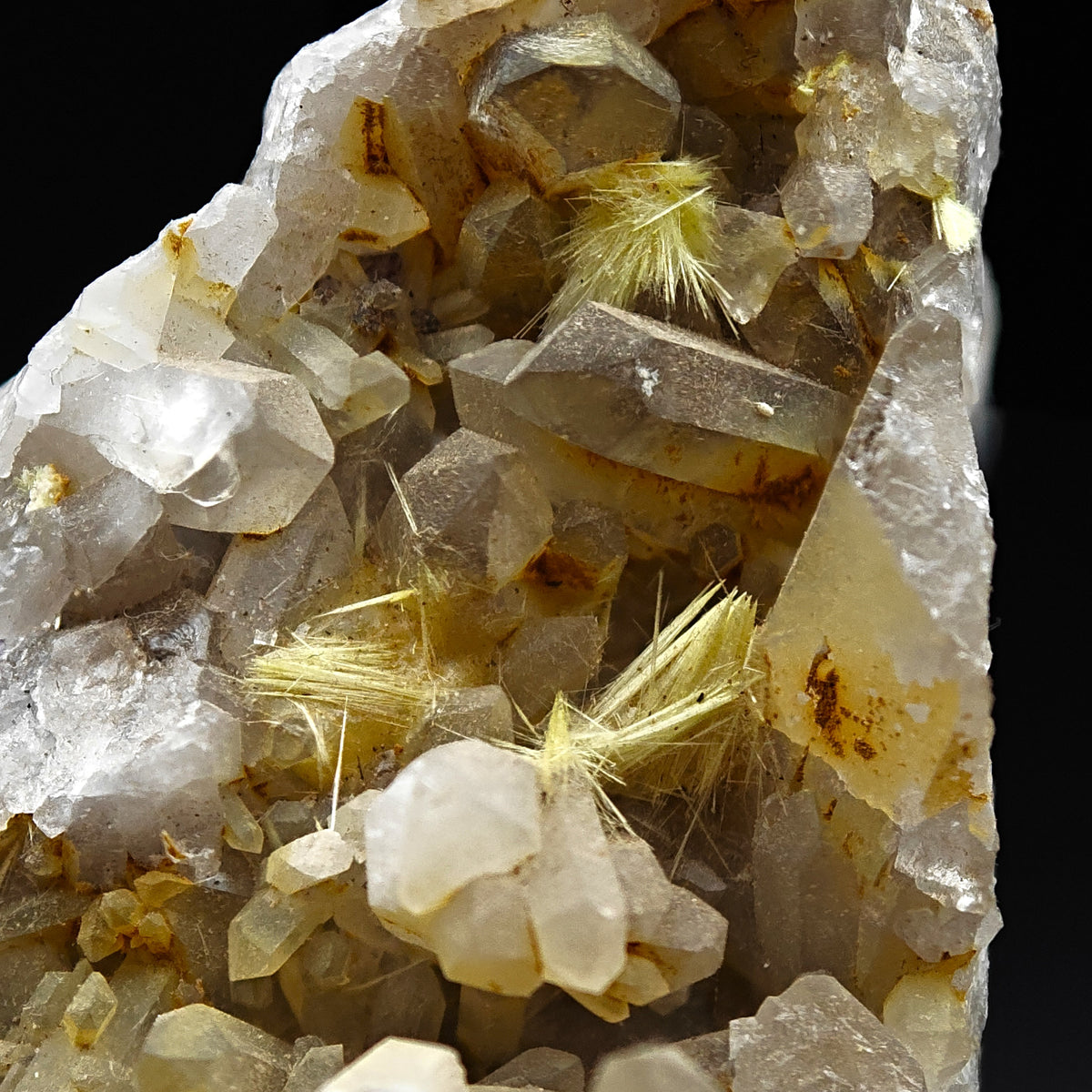 URANIUM URANOPHANE – UV-Reactive Yellow Crystals on Matrix, Rössing Mine, Namibia