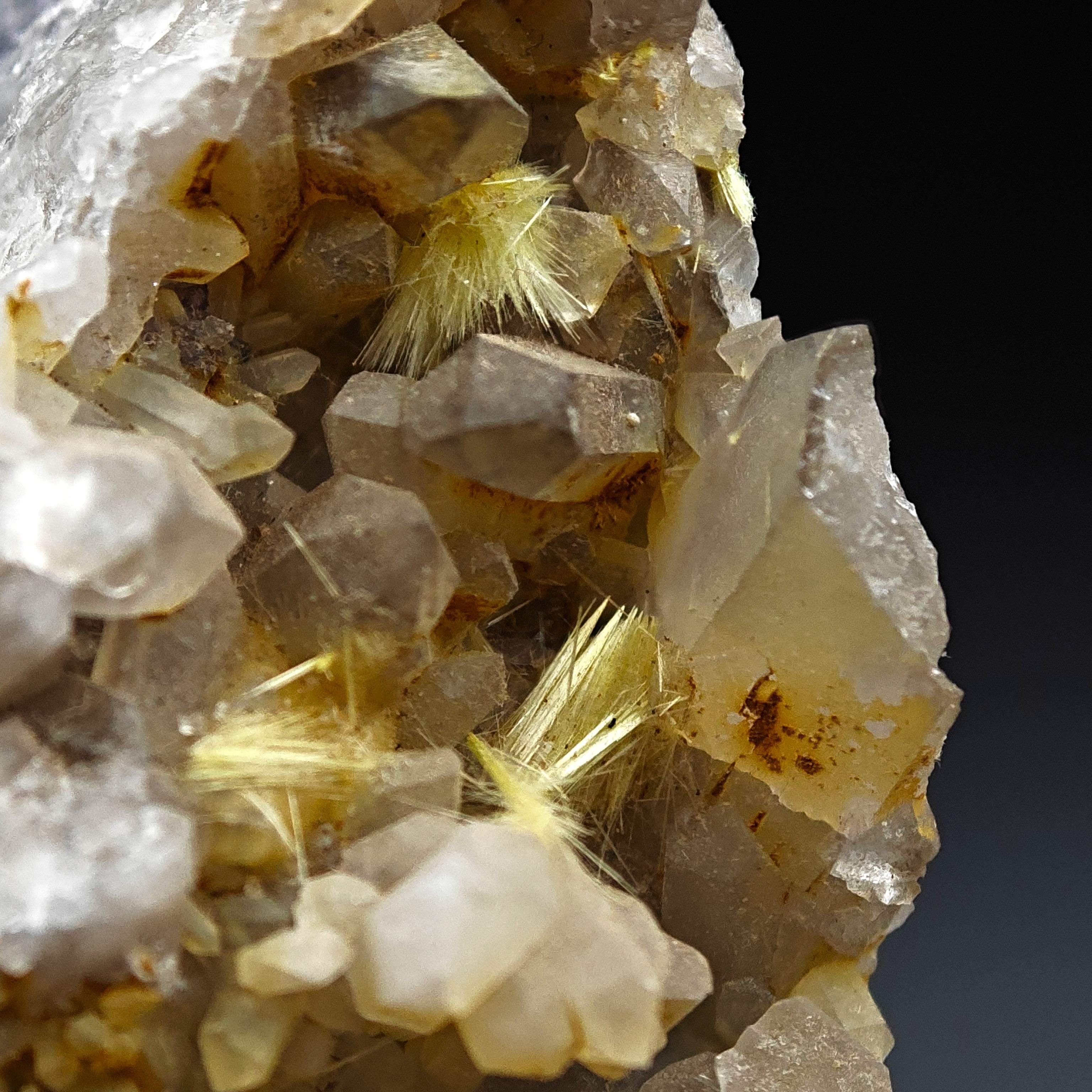 URANIUM URANOPHANE – UV-Reactive Yellow Crystals on Matrix, Rössing Mine, Namibia