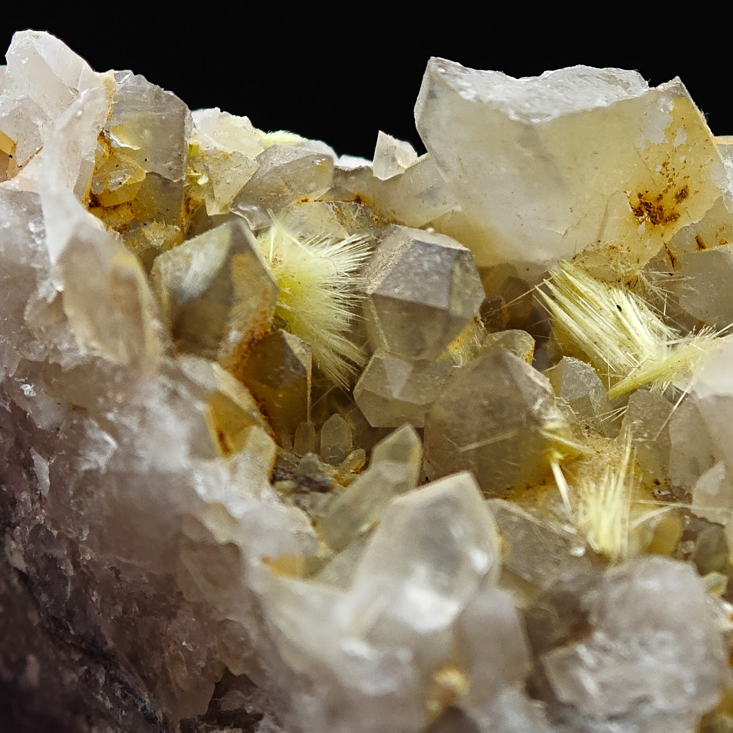 URANIUM URANOPHANE – UV-Reactive Yellow Crystals on Matrix, Rössing Mine, Namibia