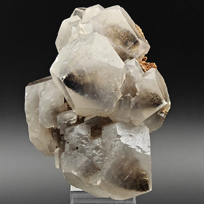 Side view of calcite crystal formation with visible phantom zoning, Sardinia, Italy