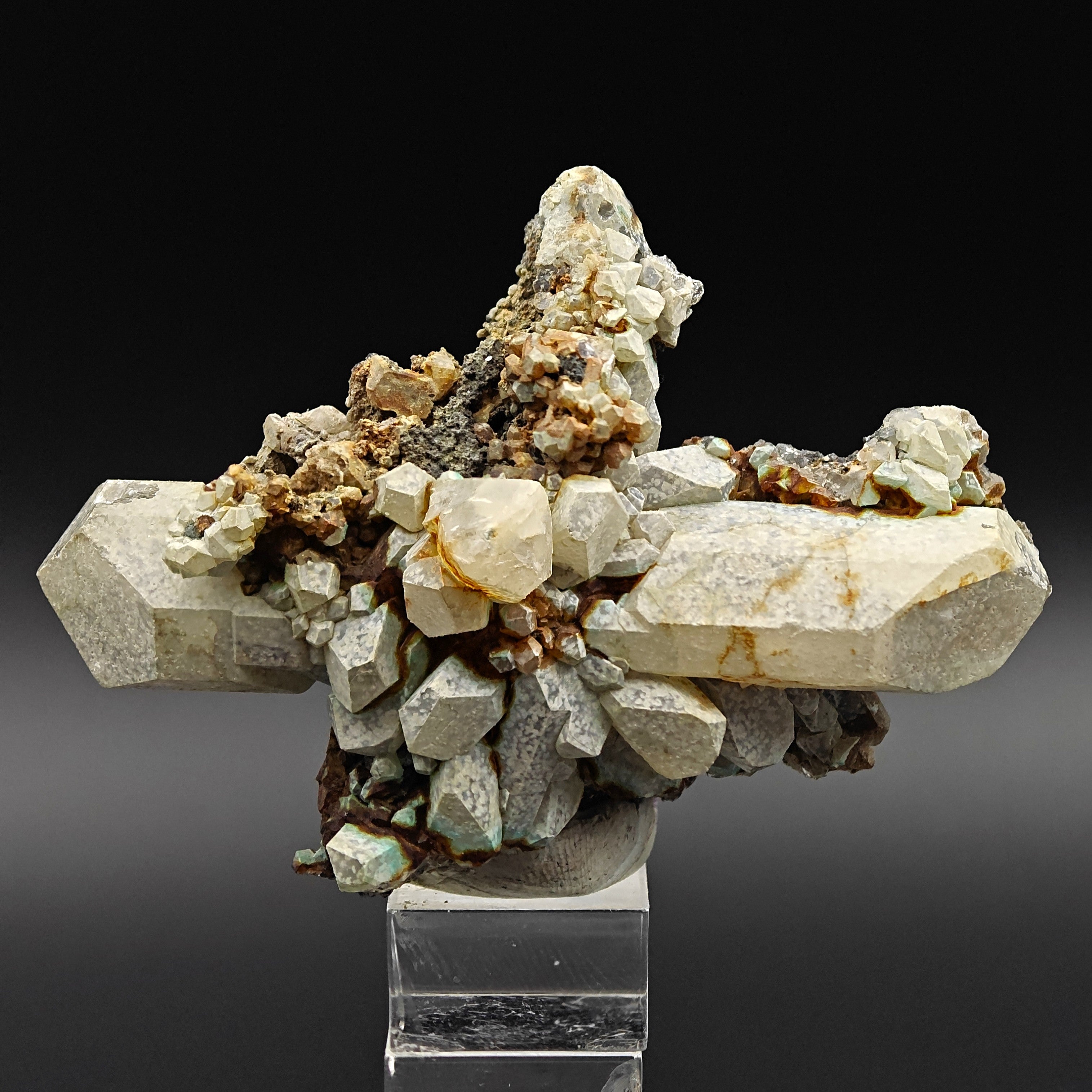 ANGLESITE – Large Lustrous Crystals, Broken Hill Mine, NSW, Australia