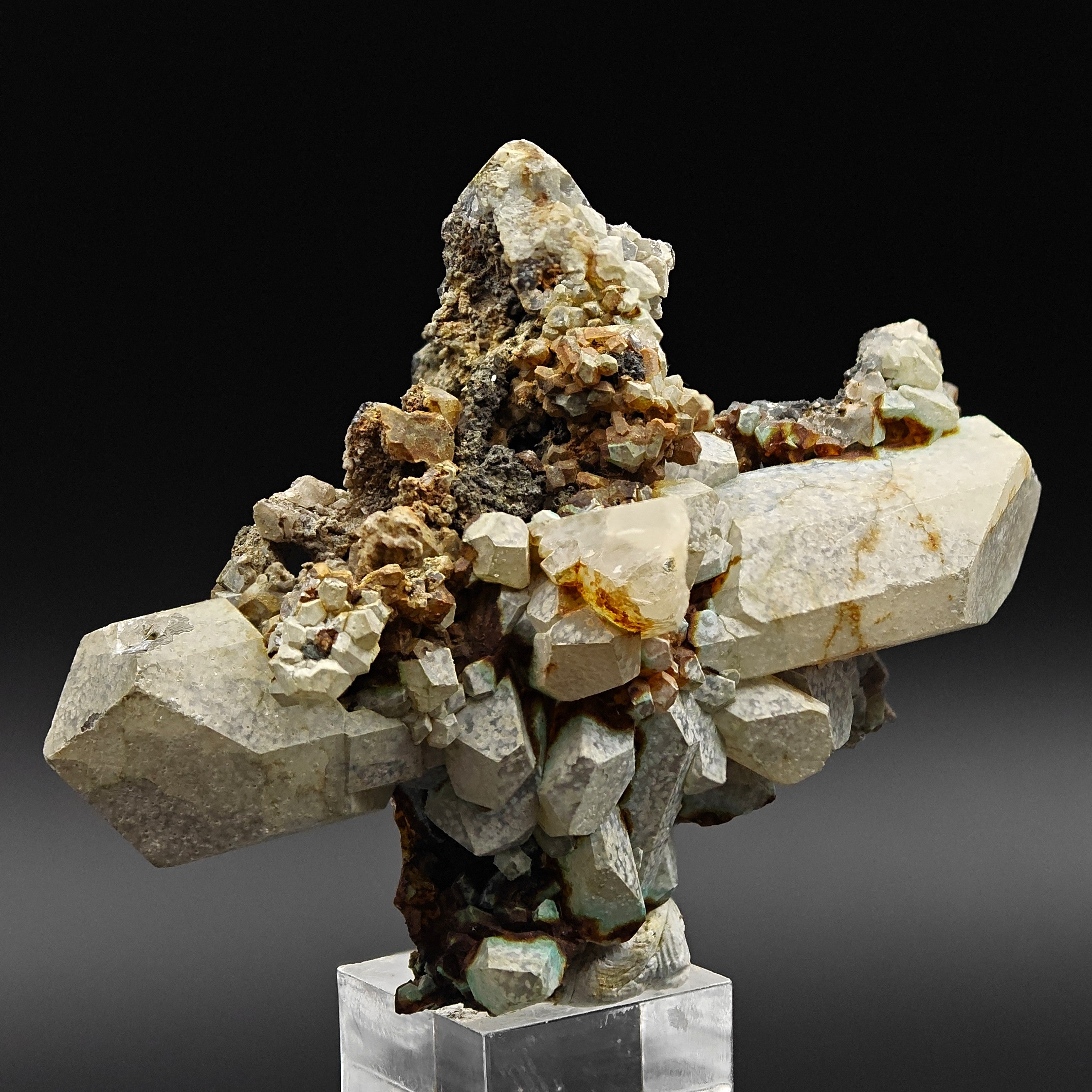 ANGLESITE – Large Lustrous Crystals, Broken Hill Mine, NSW, Australia