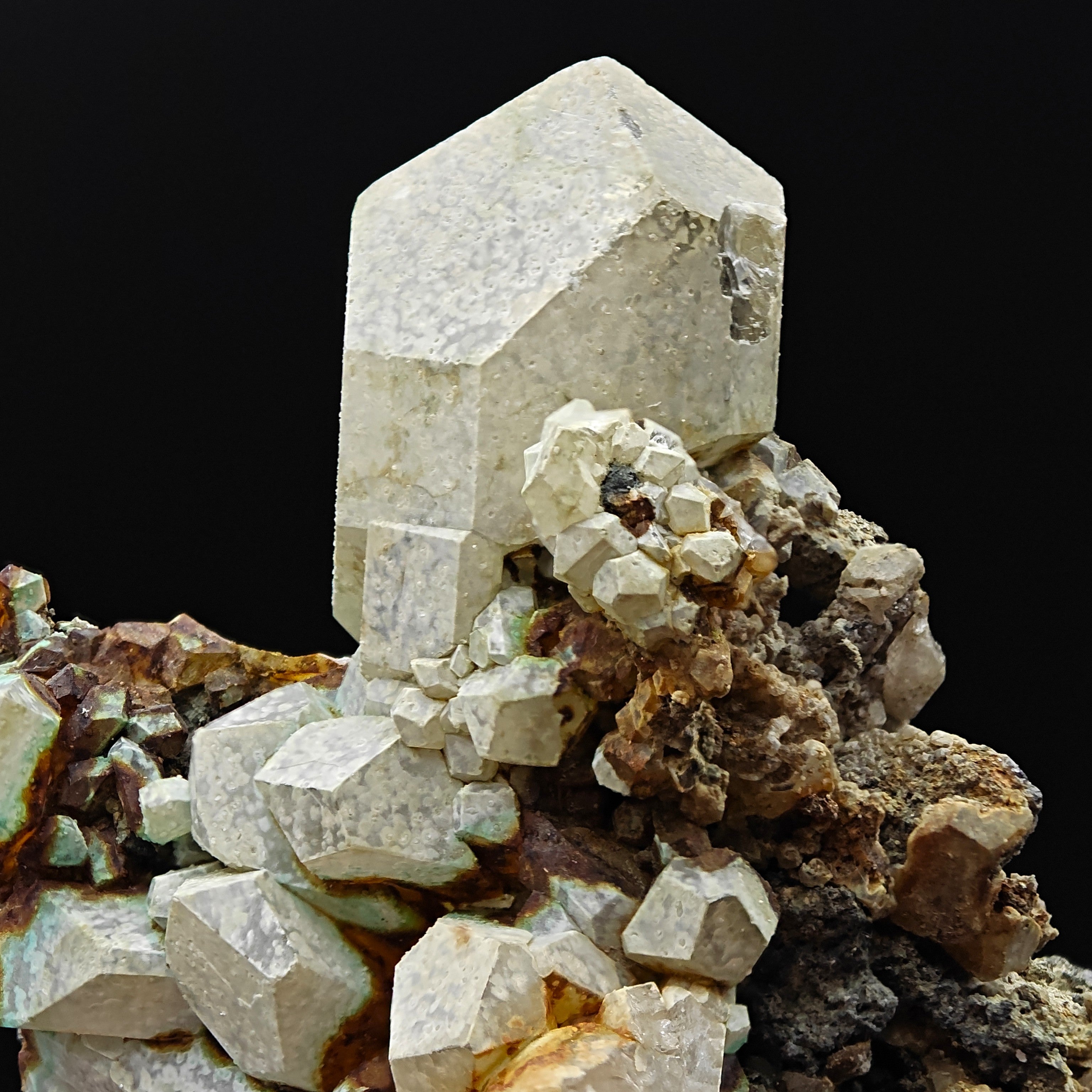 ANGLESITE – Large Lustrous Crystals, Broken Hill Mine, NSW, Australia