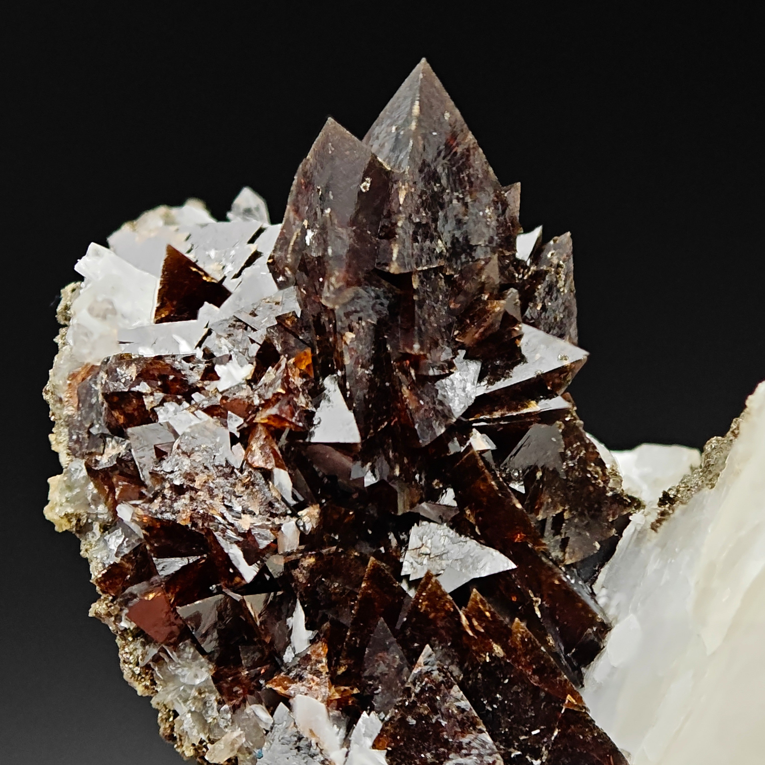 HELVINE – Large Yellow-Brown Crystals, Huanggang Deposit, Inner Mongolia, China