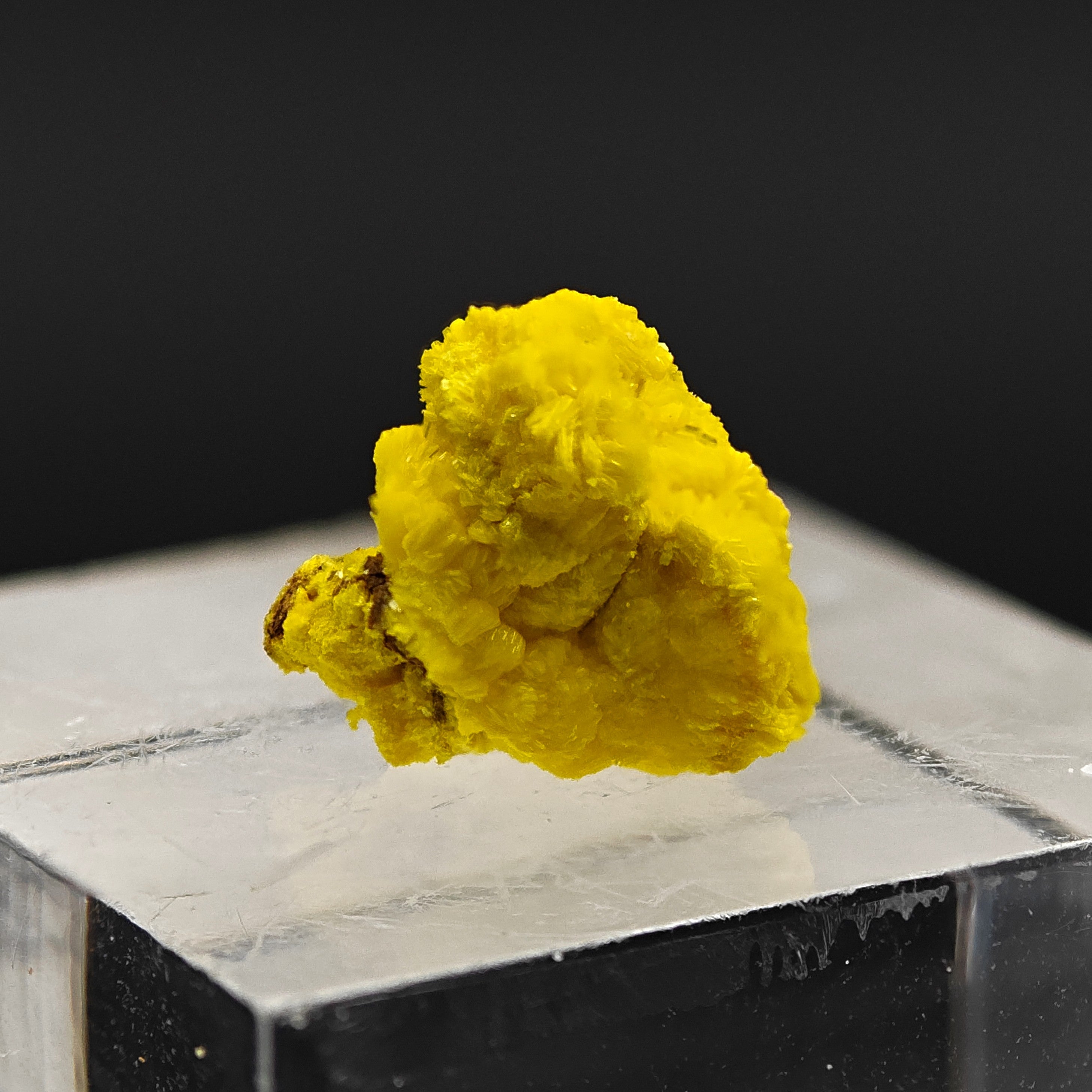 URANIUM VANURALITE – Extremely Rare Bright Yellow Crystals, Type Locality, Mounana, Gabon