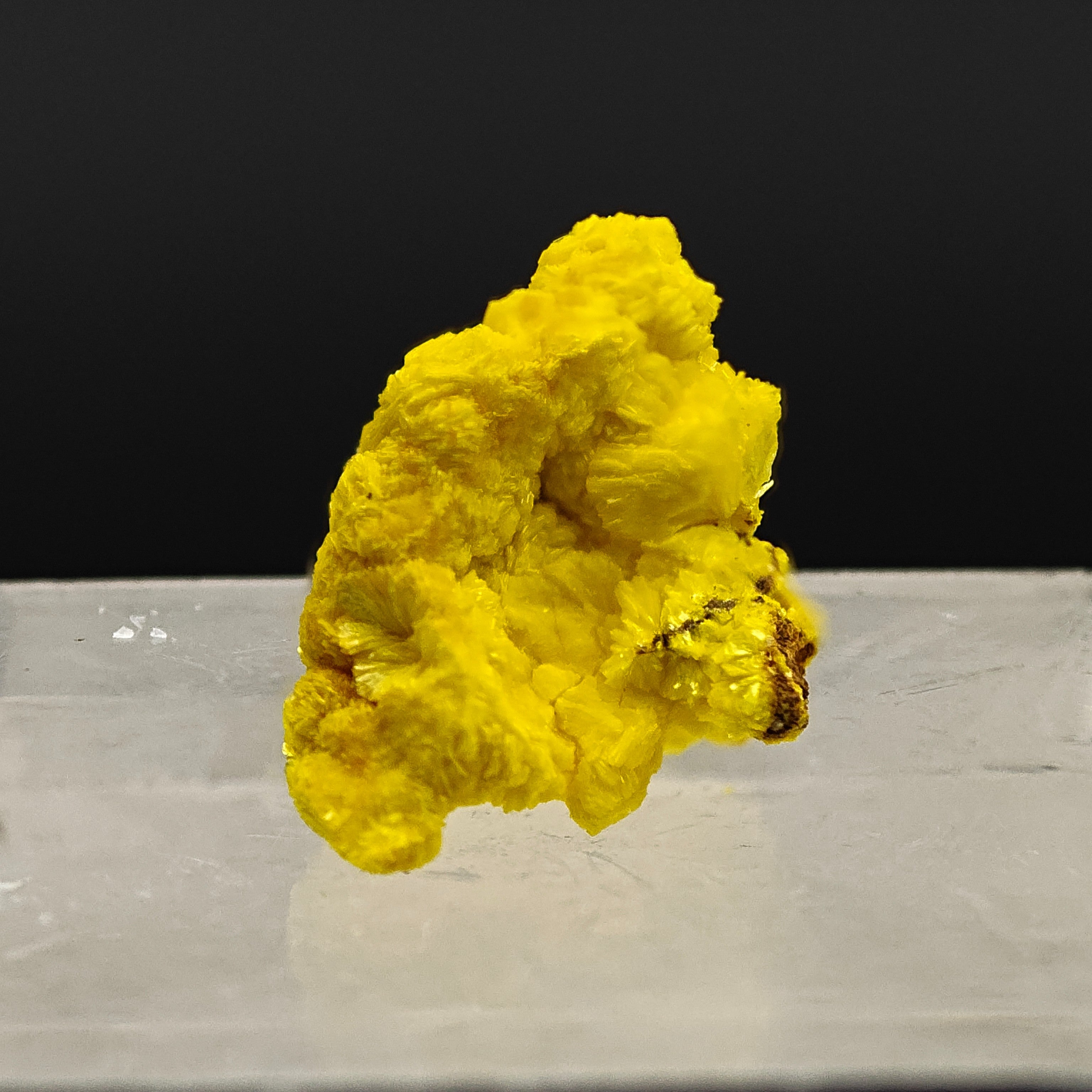 URANIUM VANURALITE – Extremely Rare Bright Yellow Crystals, Type Locality, Mounana, Gabon