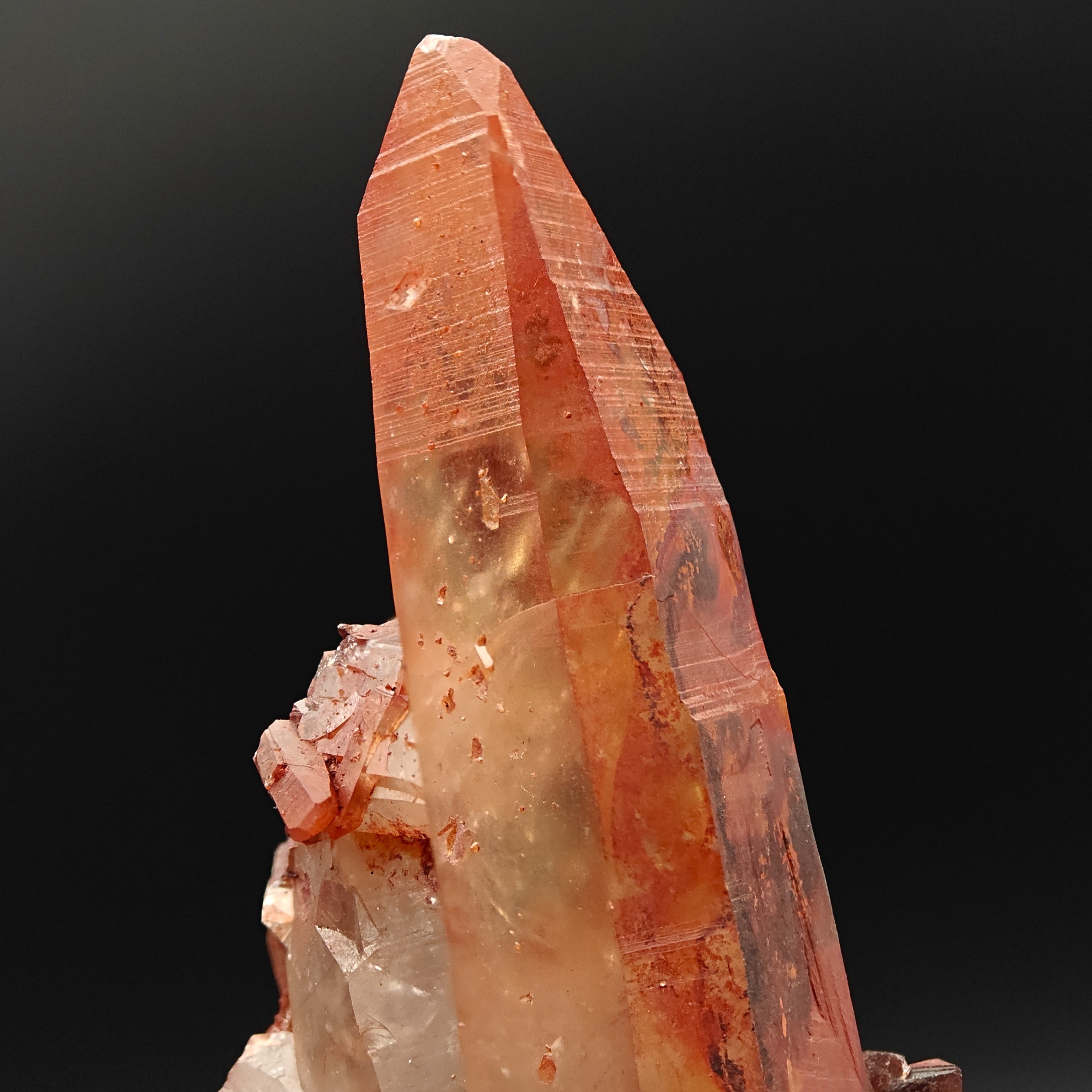 HEMATOID QUARTZ – Deep Red Crystal Cluster, Tinejdad, Morocco