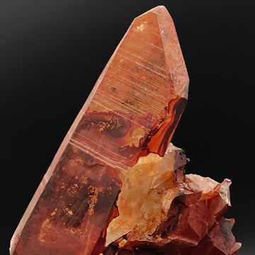 HEMATOID QUARTZ – Deep Red Crystal Cluster, Tinejdad, Morocco