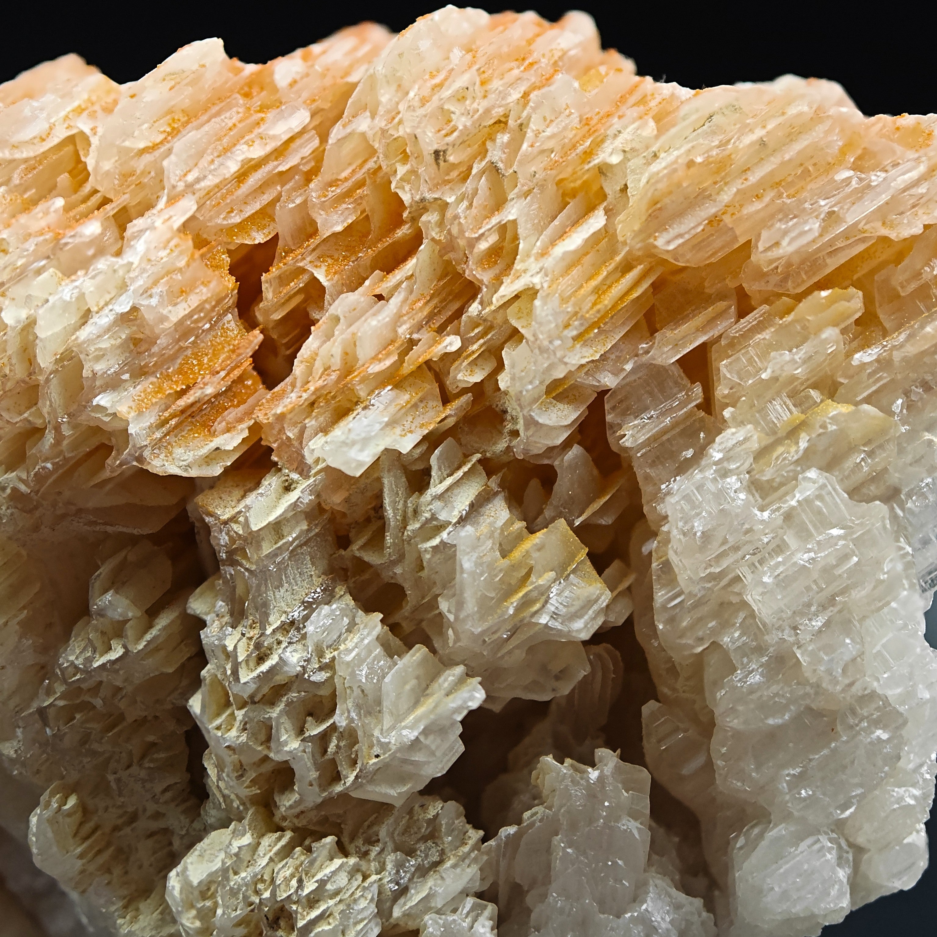 MIMETITE & CERUSSITE – Orange on White Reticulated Snowflake Twin, Iran