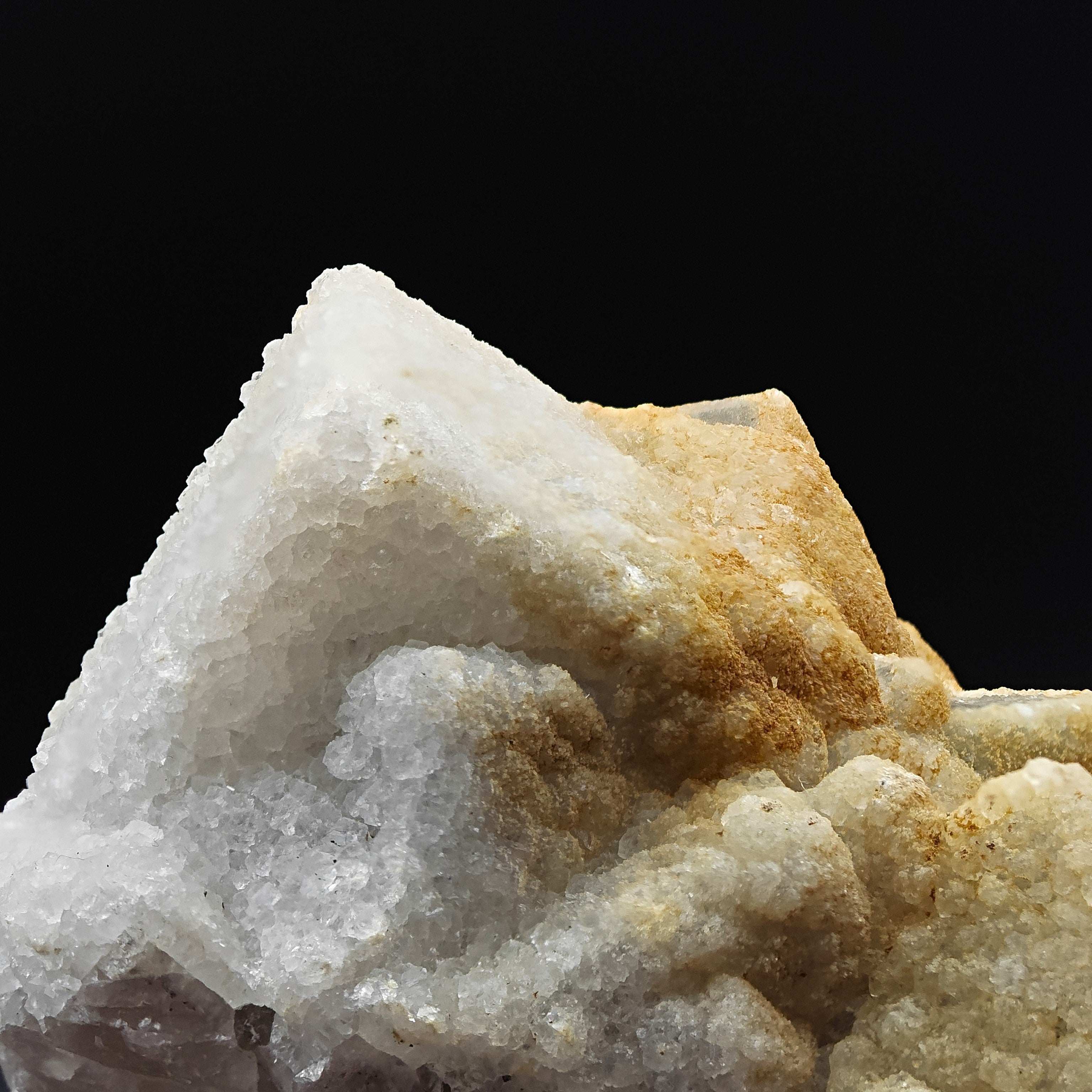 FLUORITE & CALCITE – Large 139mm Crystal Cluster, Silius Mine, Sardinia, Italy