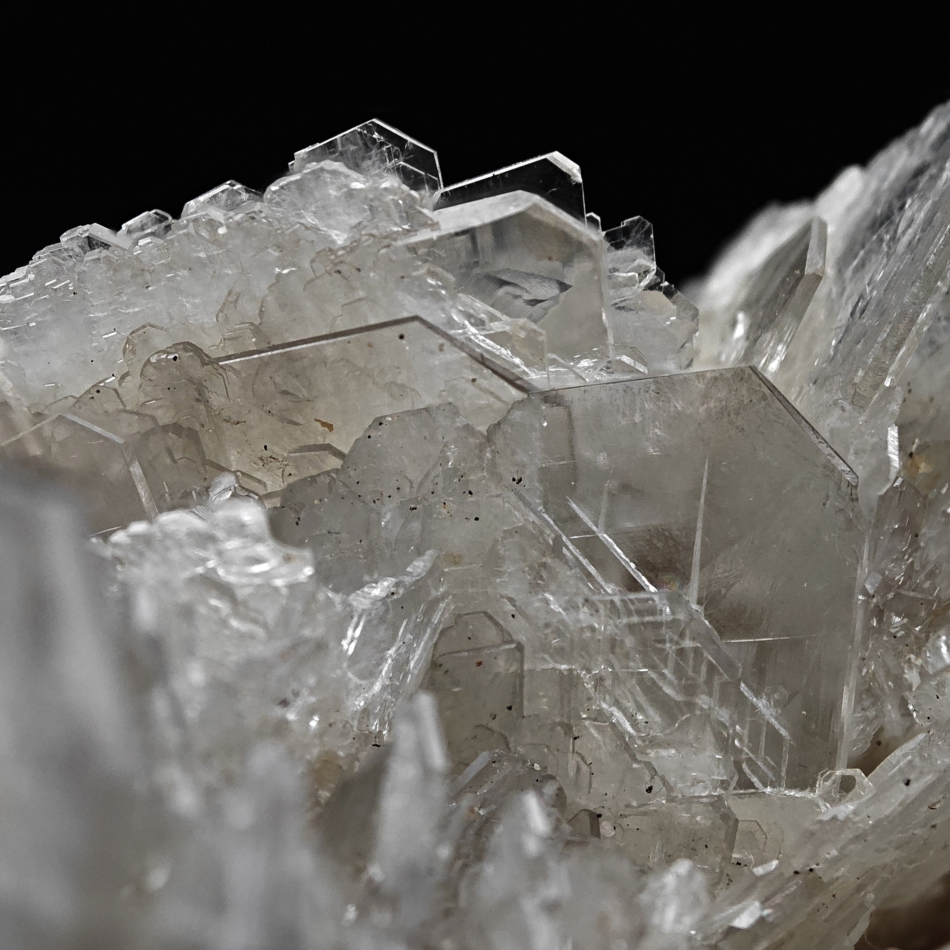 BARYTE –  Light Blue & Trasparent Crystal Cluster from Herja Mine, Romania