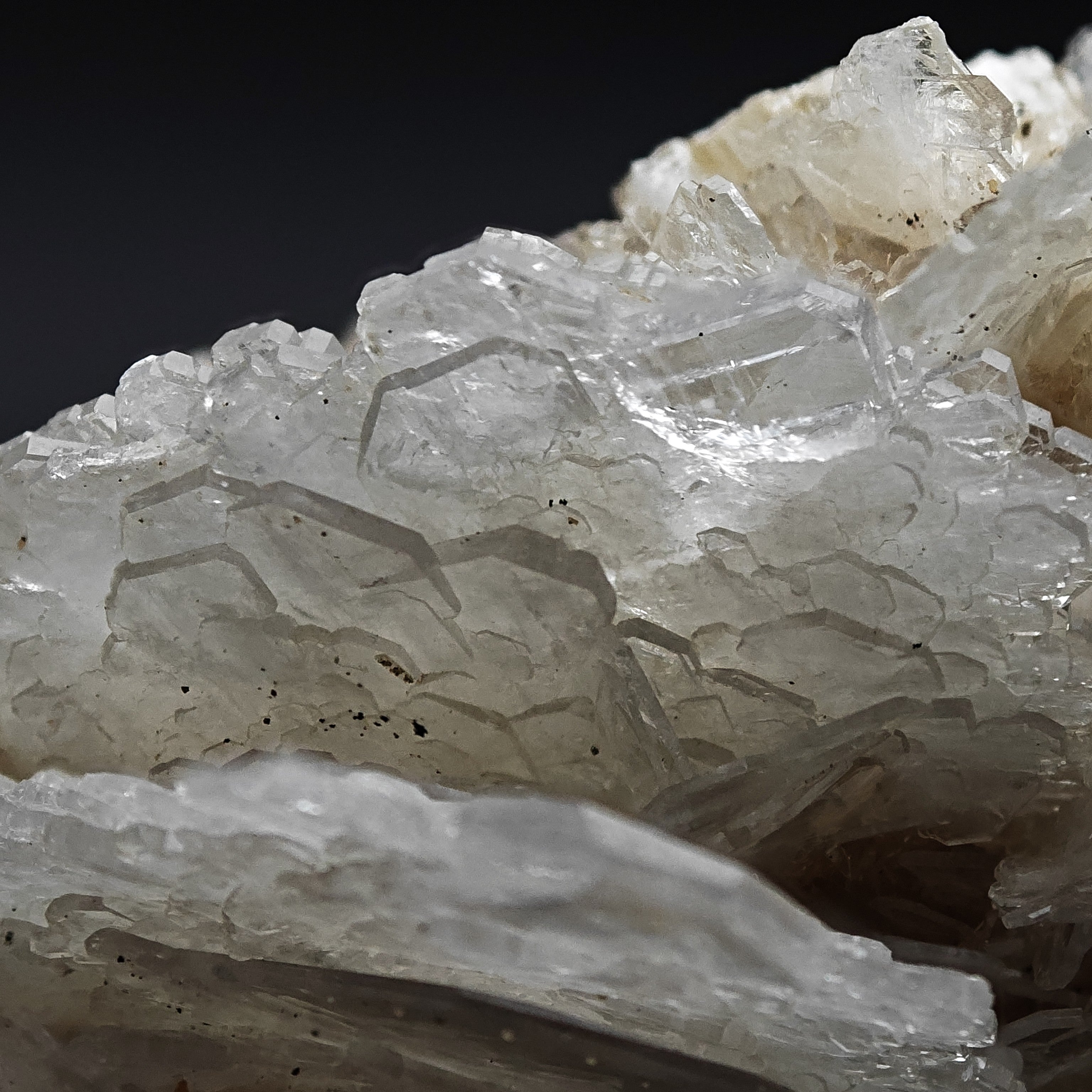 BARYTE –  Light Blue & Trasparent Crystal Cluster from Herja Mine, Romania