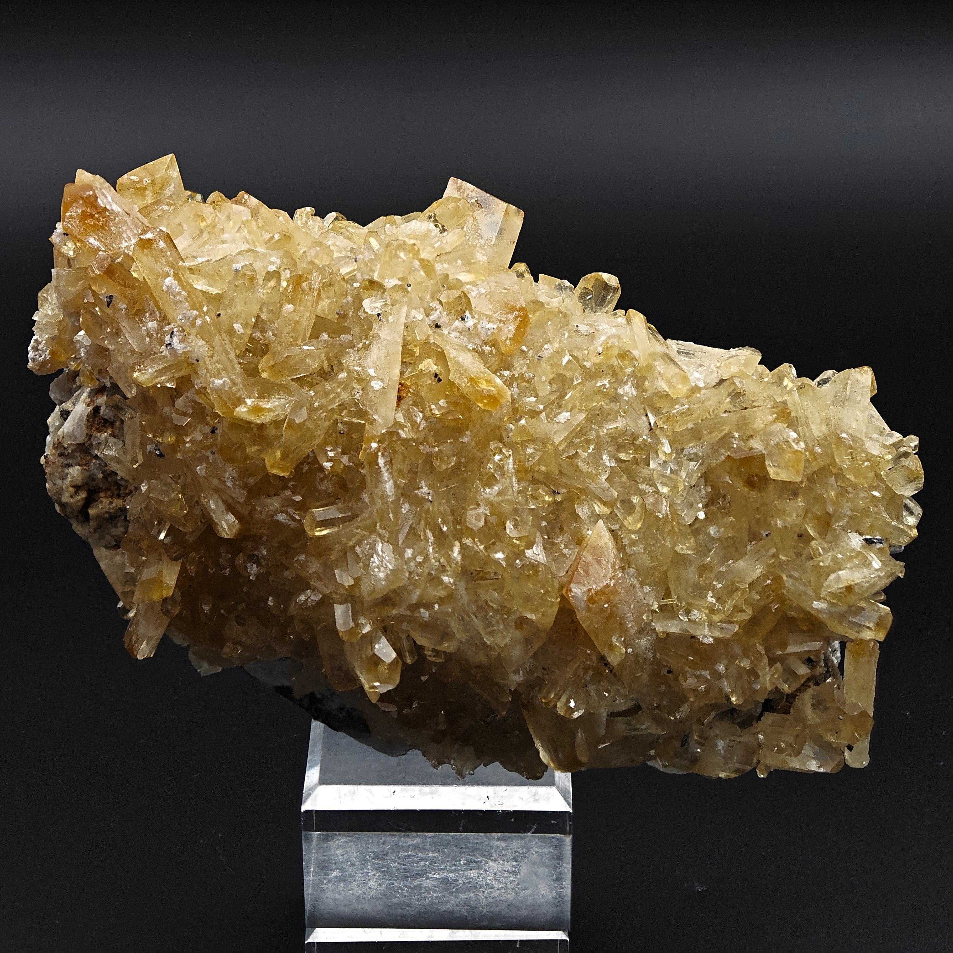 BARYTE – Honey-Yellow Chisel-Shaped Crystals from Sardinia, Italy