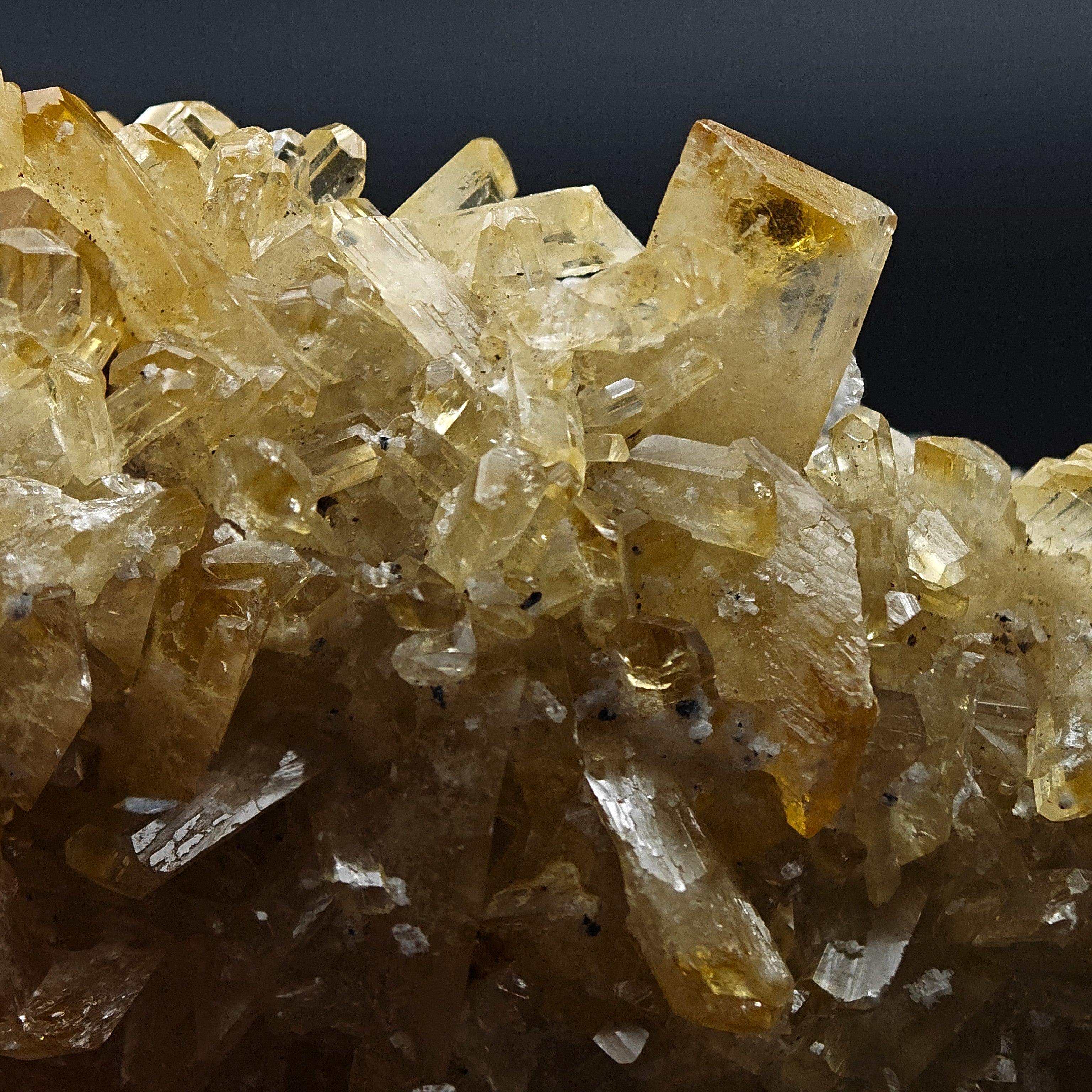 BARYTE – Honey-Yellow Chisel-Shaped Crystals from Sardinia, Italy