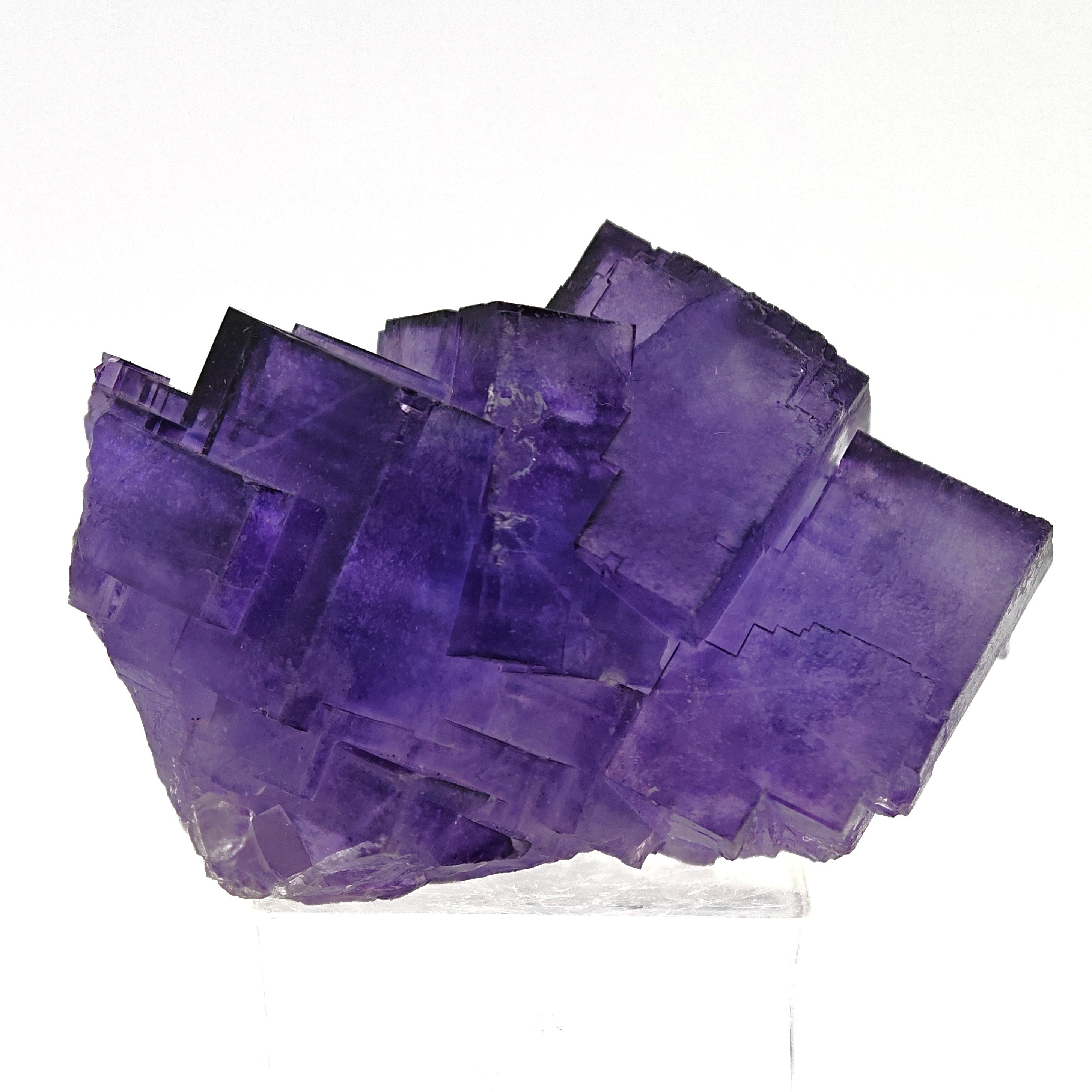 FLUORITE – Deep Purple Cubic Crystals, Aksu, Xinjiang, China