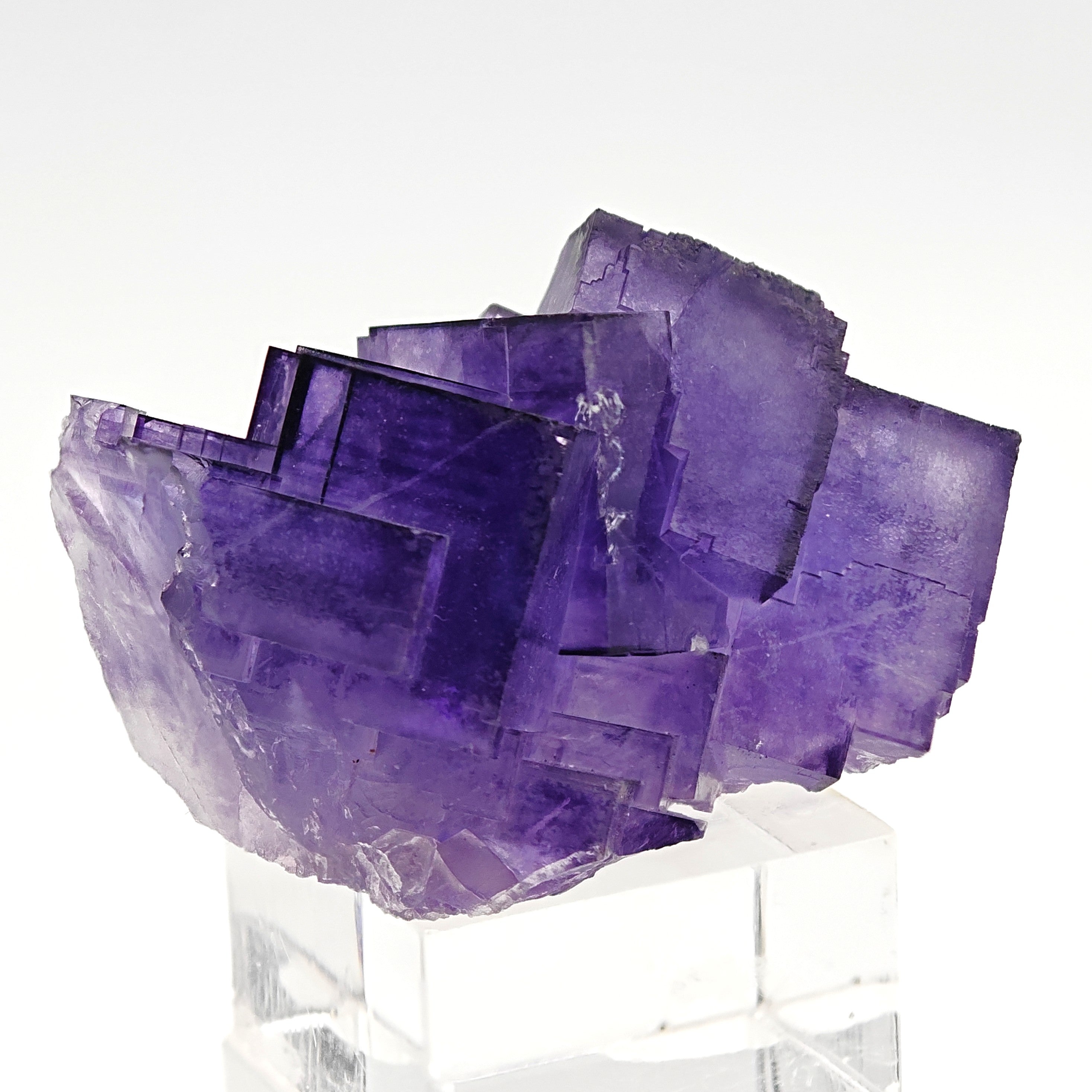 FLUORITE – Deep Purple Cubic Crystals, Aksu, Xinjiang, China