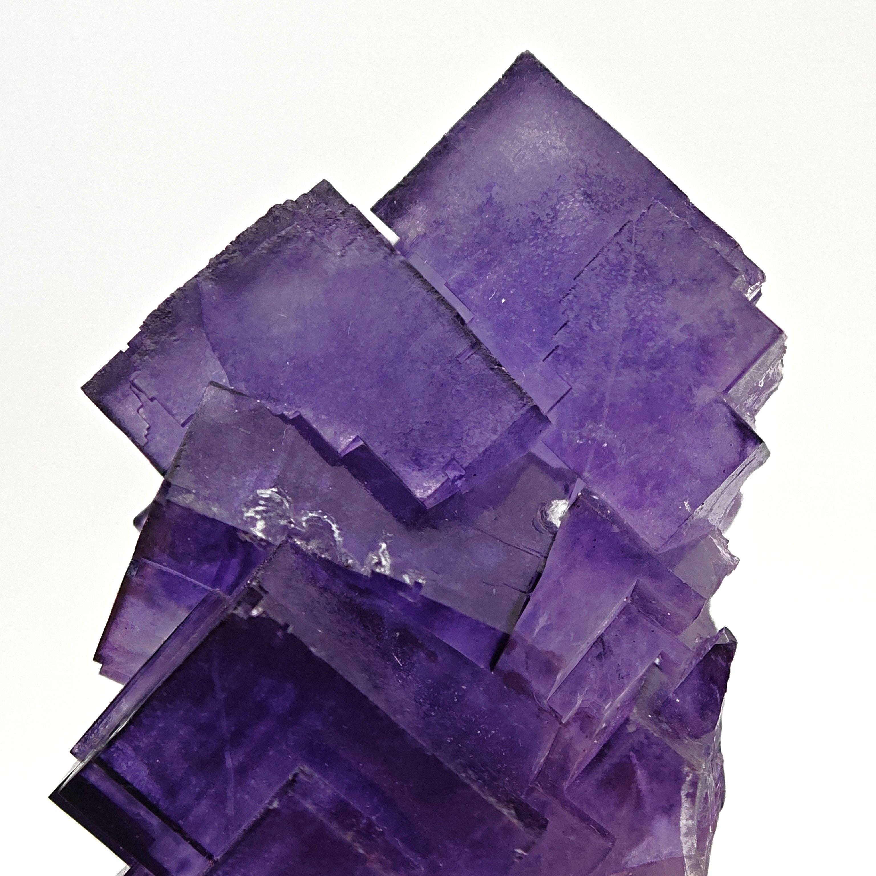 FLUORITE – Deep Purple Cubic Crystals, Aksu, Xinjiang, China