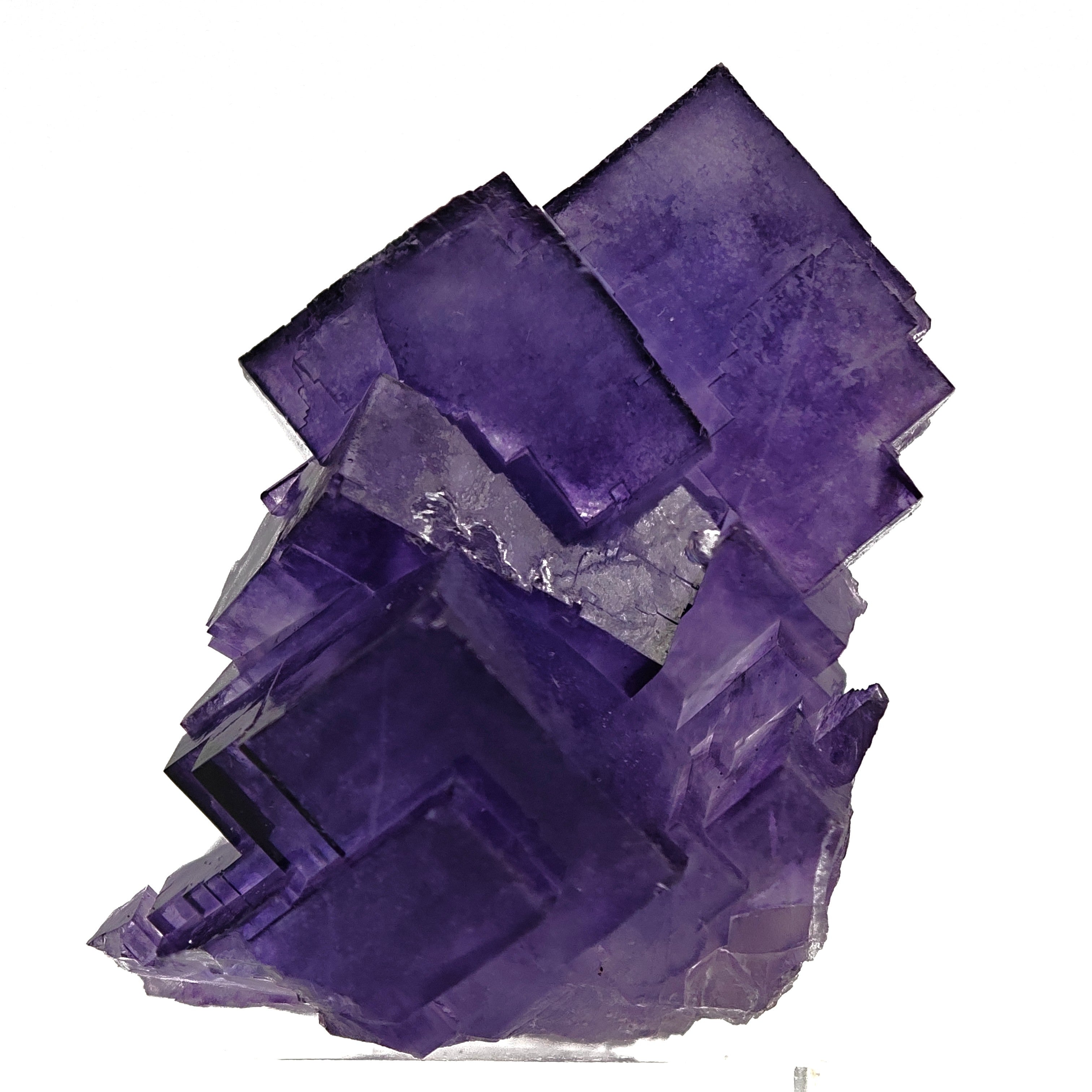 FLUORITE – Deep Purple Cubic Crystals, Aksu, Xinjiang, China