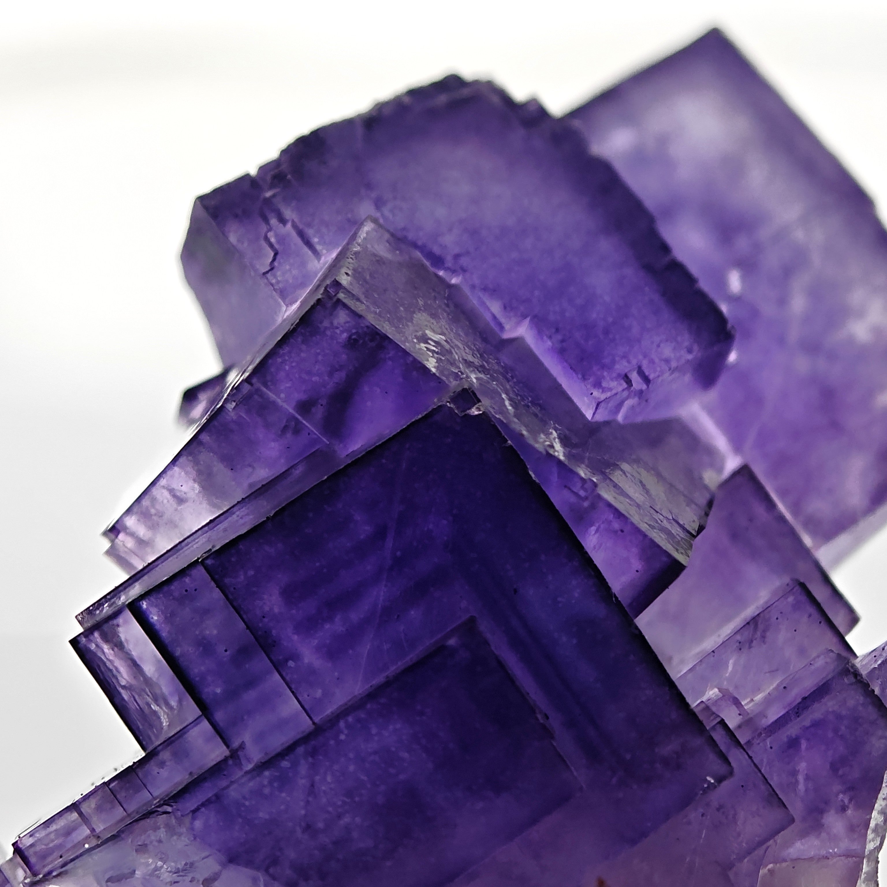 FLUORITE – Deep Purple Cubic Crystals, Aksu, Xinjiang, China