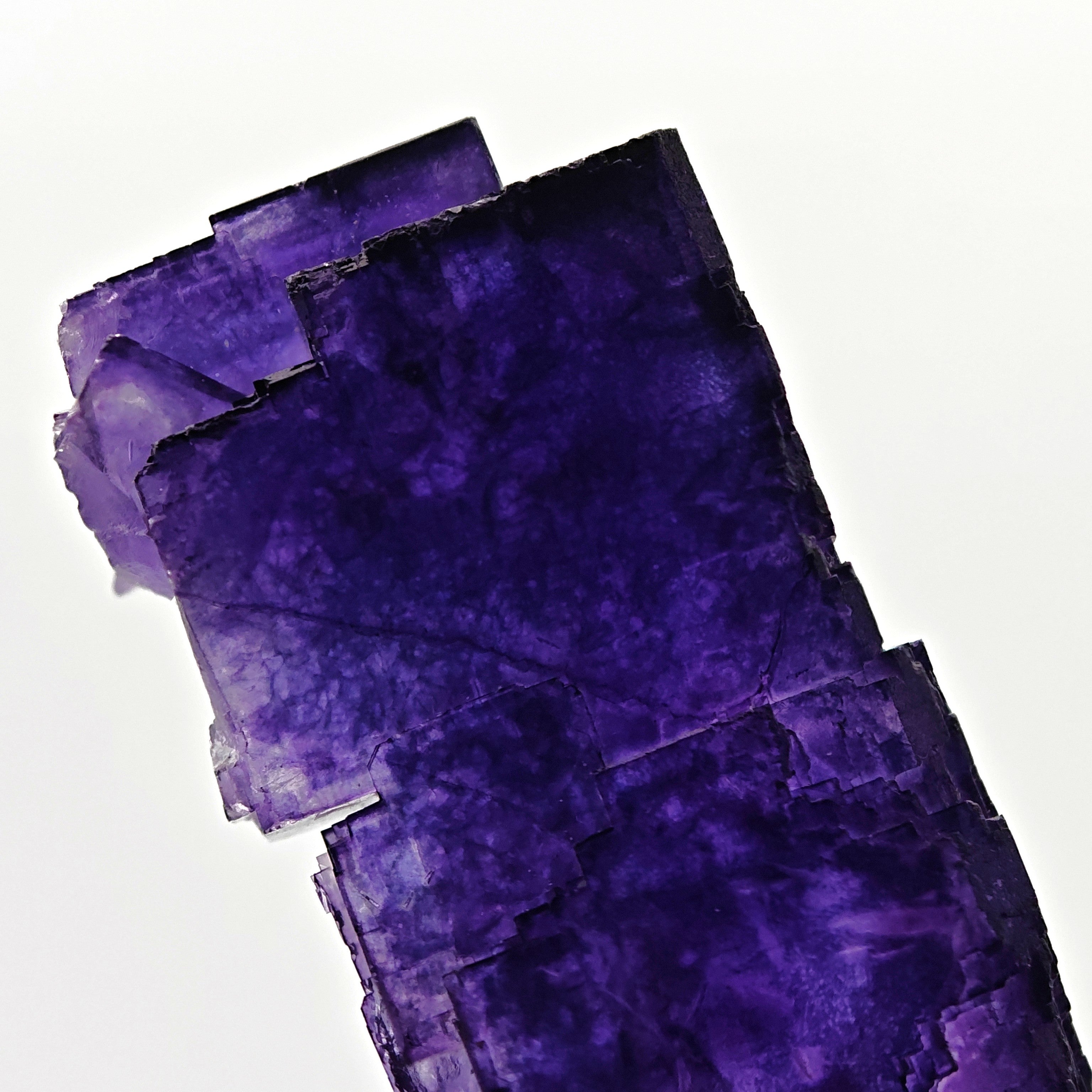 FLUORITE – Deep Purple Cubic Crystals, Aksu Mine, Xinjiang, China