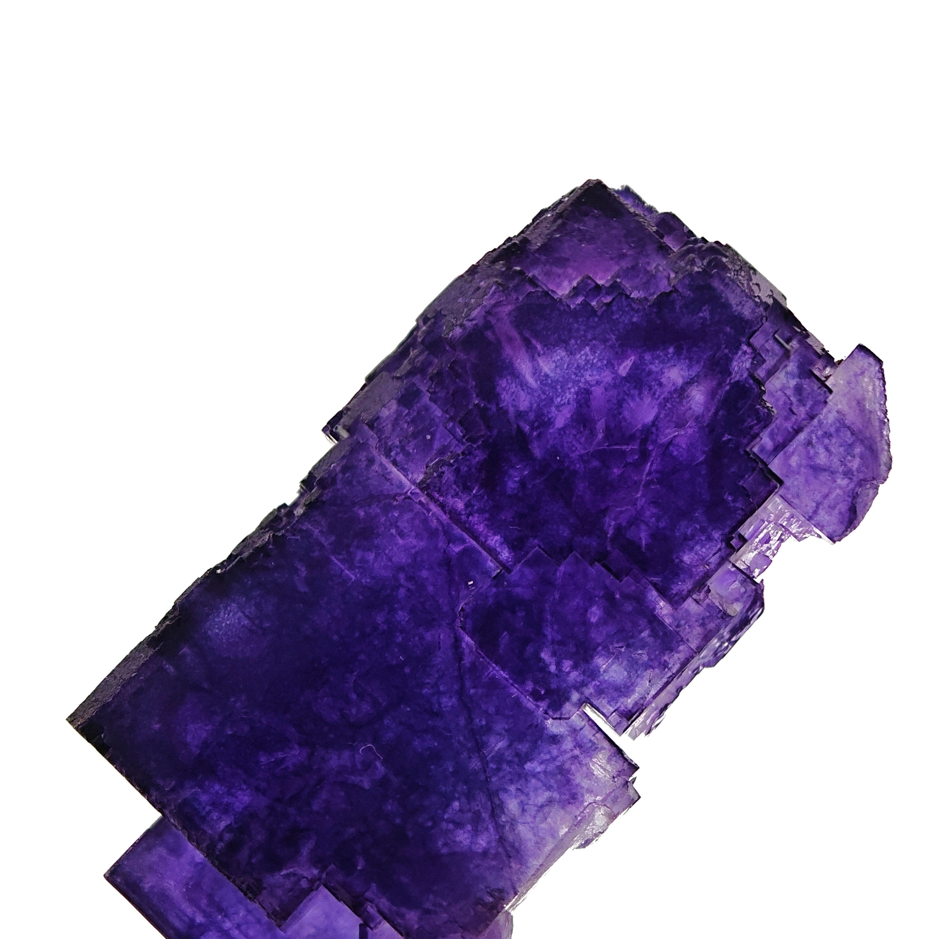 FLUORITE – Deep Purple Cubic Crystals, Aksu Mine, Xinjiang, China