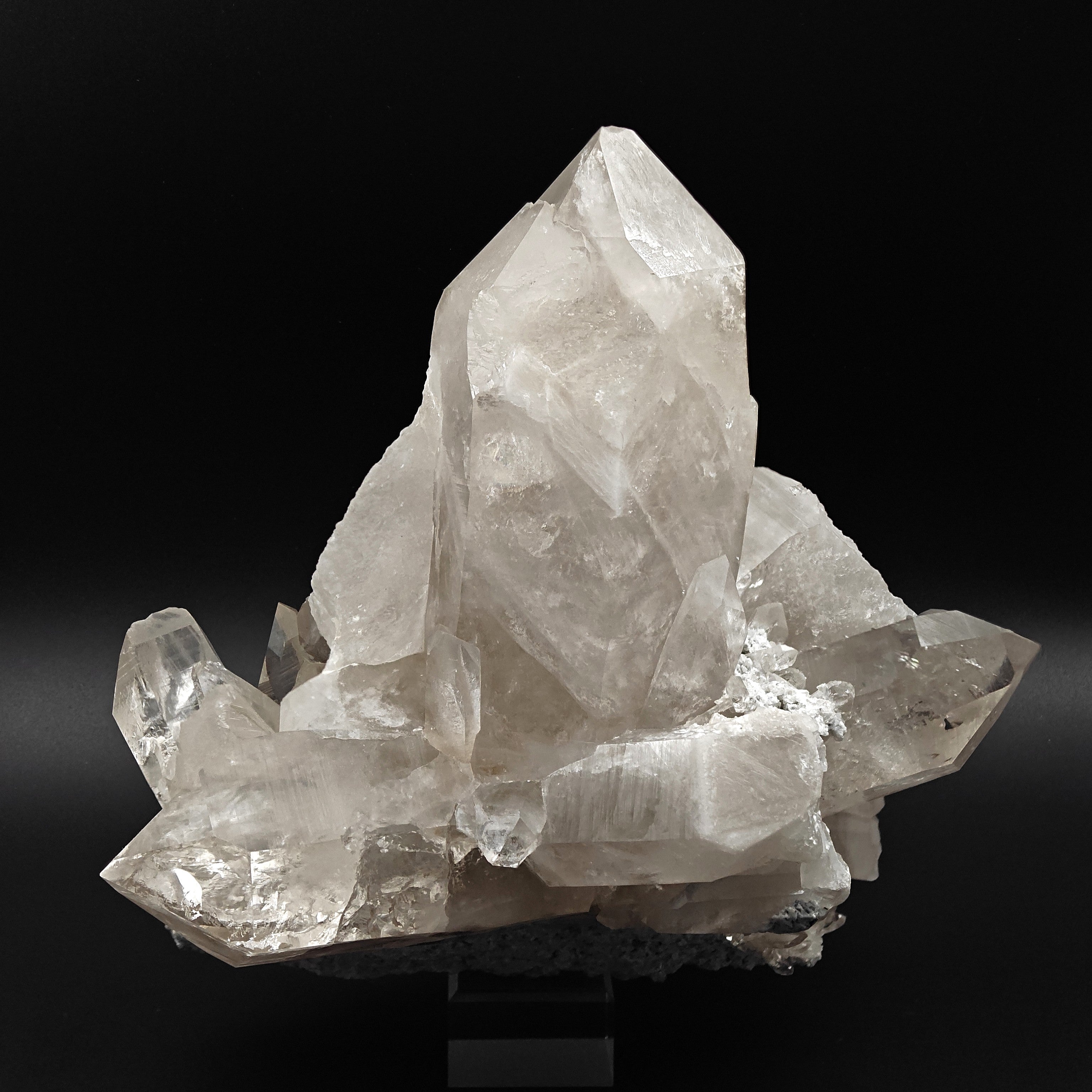 SMOKY QUARTZ – Huge 22cm Cluster, 4kg, Mont Blanc, Aosta Valley, Italy