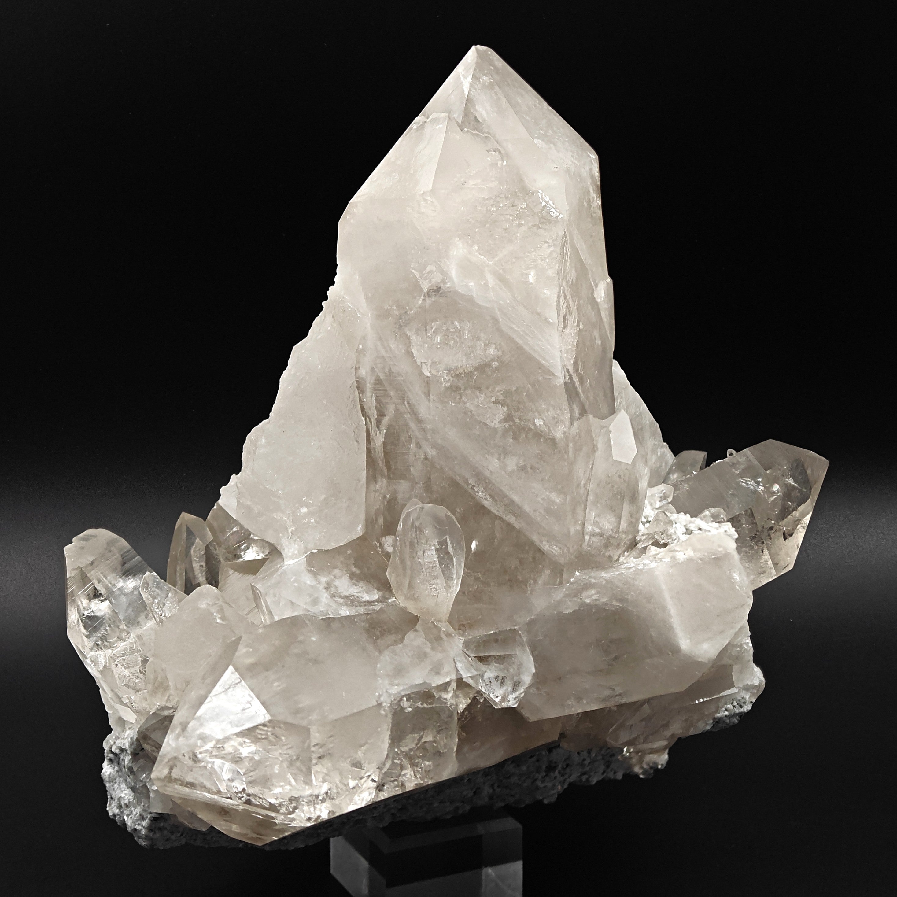SMOKY QUARTZ – Huge 22cm Cluster, 4kg, Mont Blanc, Aosta Valley, Italy