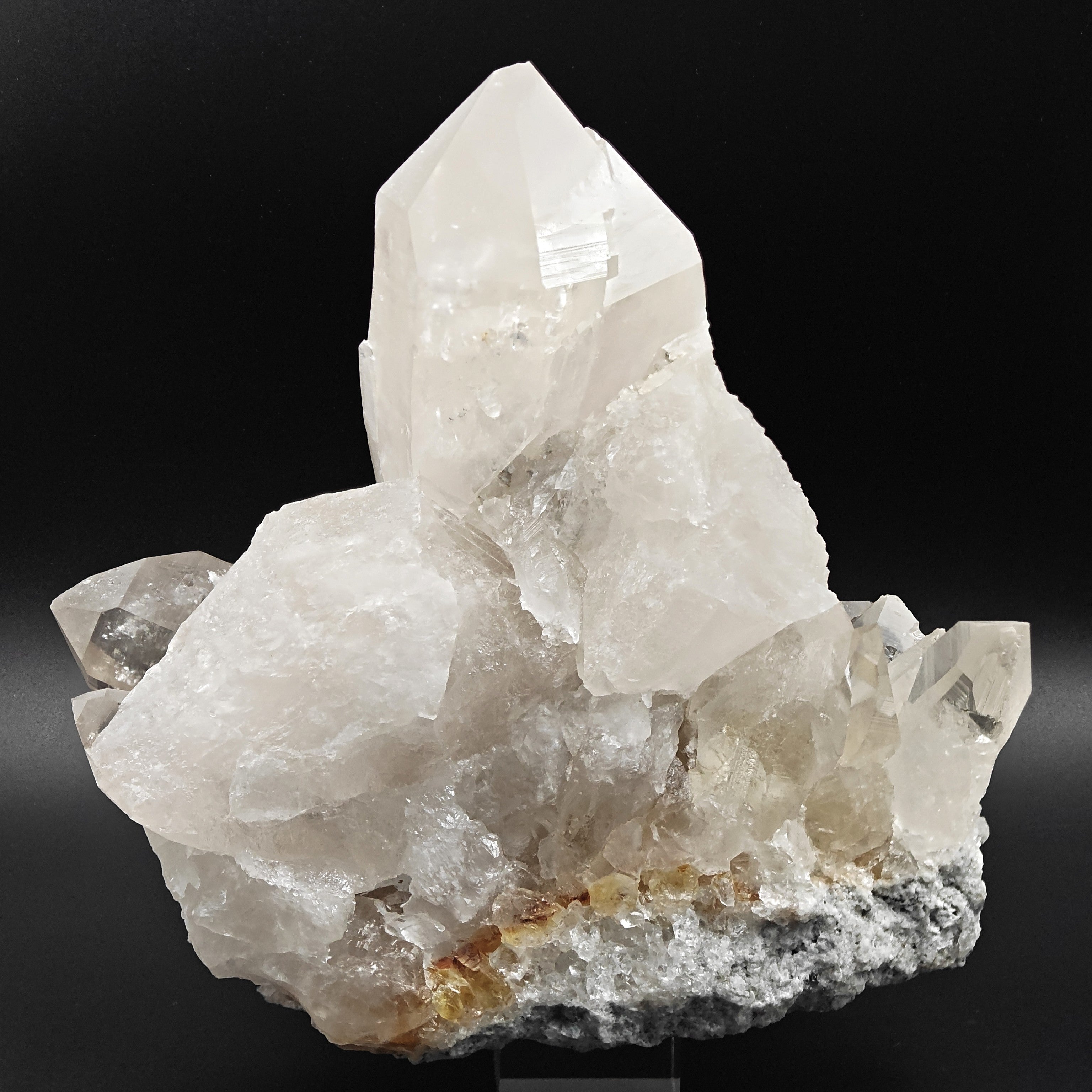 SMOKY QUARTZ – Huge 22cm Cluster, 4kg, Mont Blanc, Aosta Valley, Italy