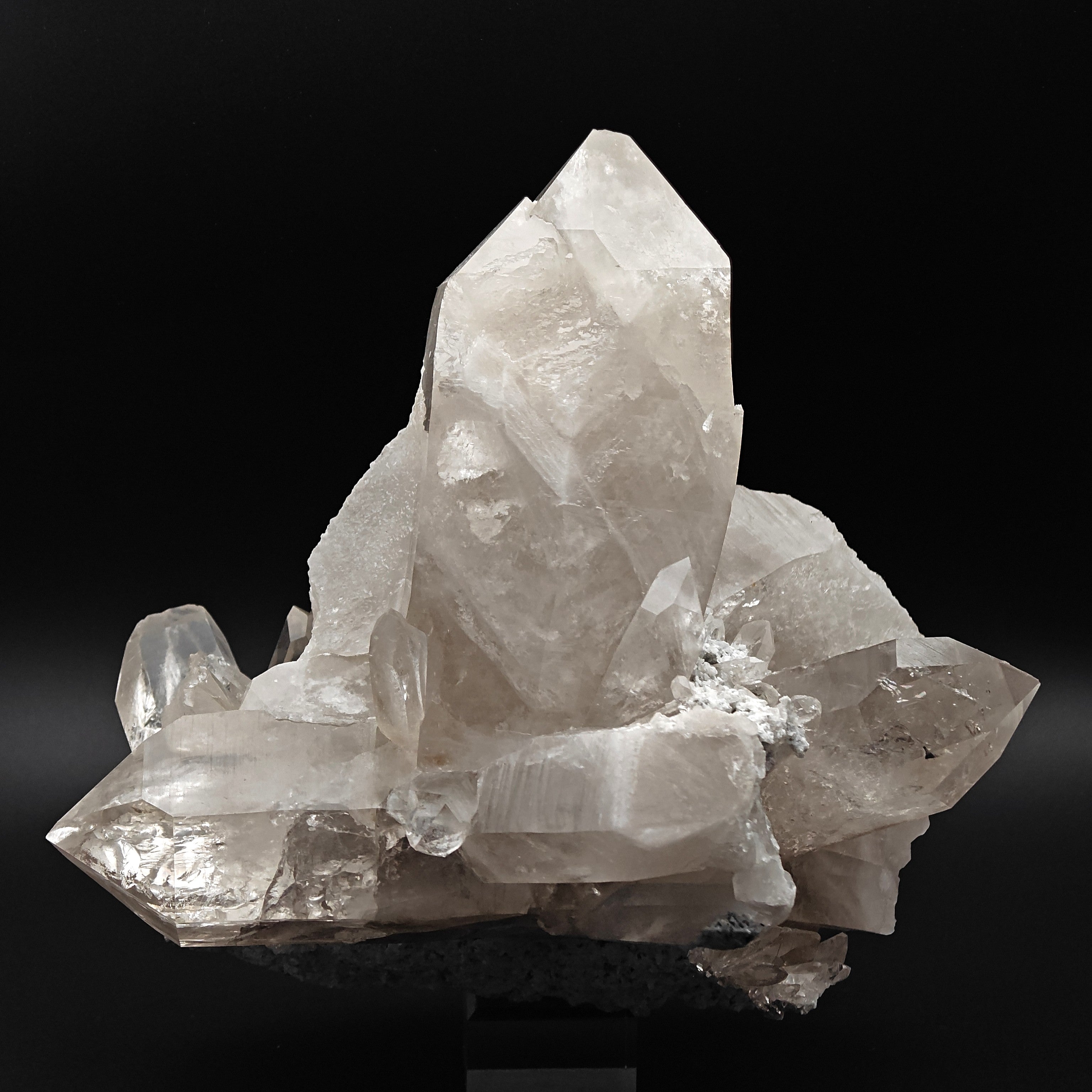 SMOKY QUARTZ – Huge 22cm Cluster, 4kg, Mont Blanc, Aosta Valley, Italy