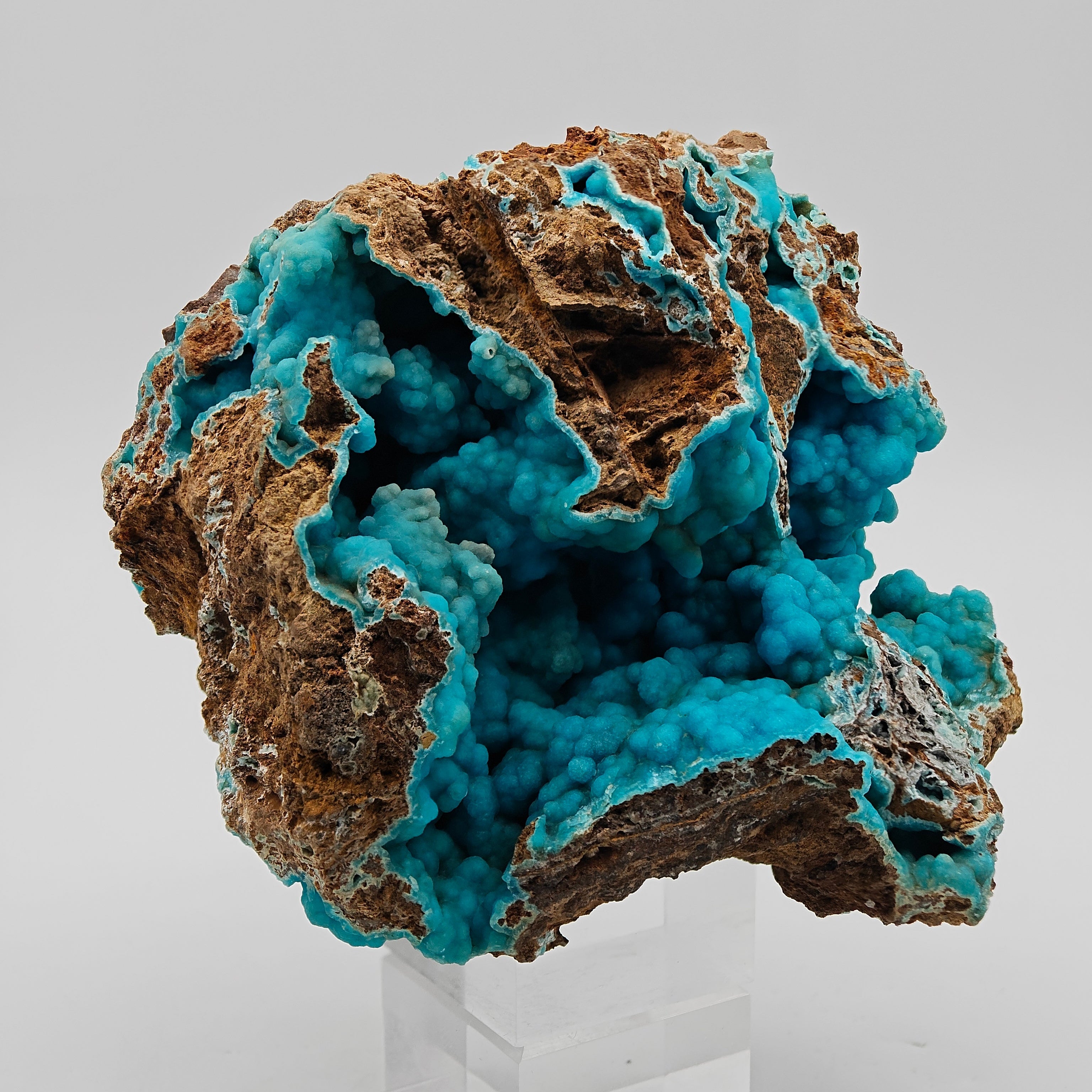 HEMIMORPHITE – Vivid Blue Crystals, Sa Duchessa Mine, Sardinia, Italy