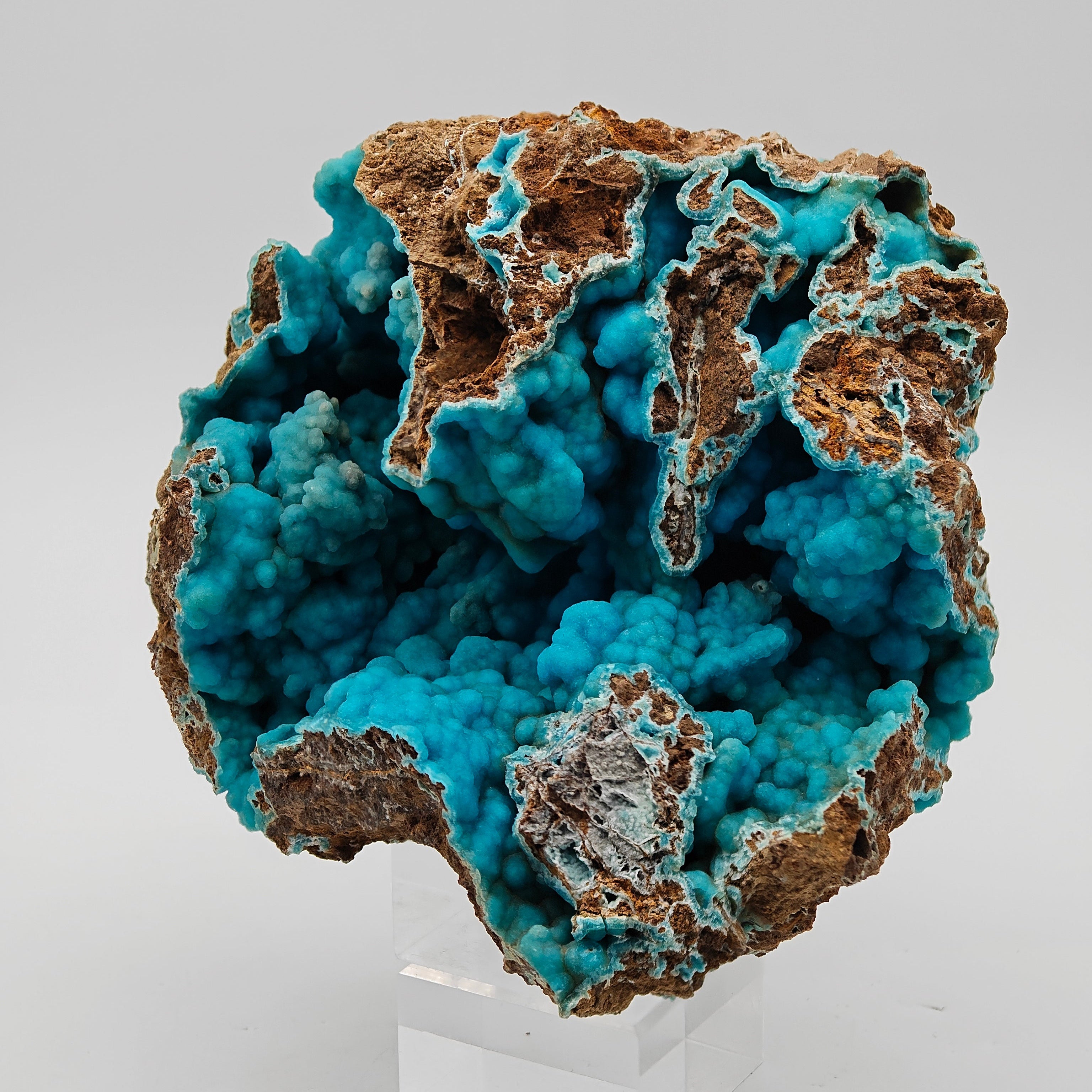 HEMIMORPHITE – Vivid Blue Crystals, Sa Duchessa Mine, Sardinia, Italy