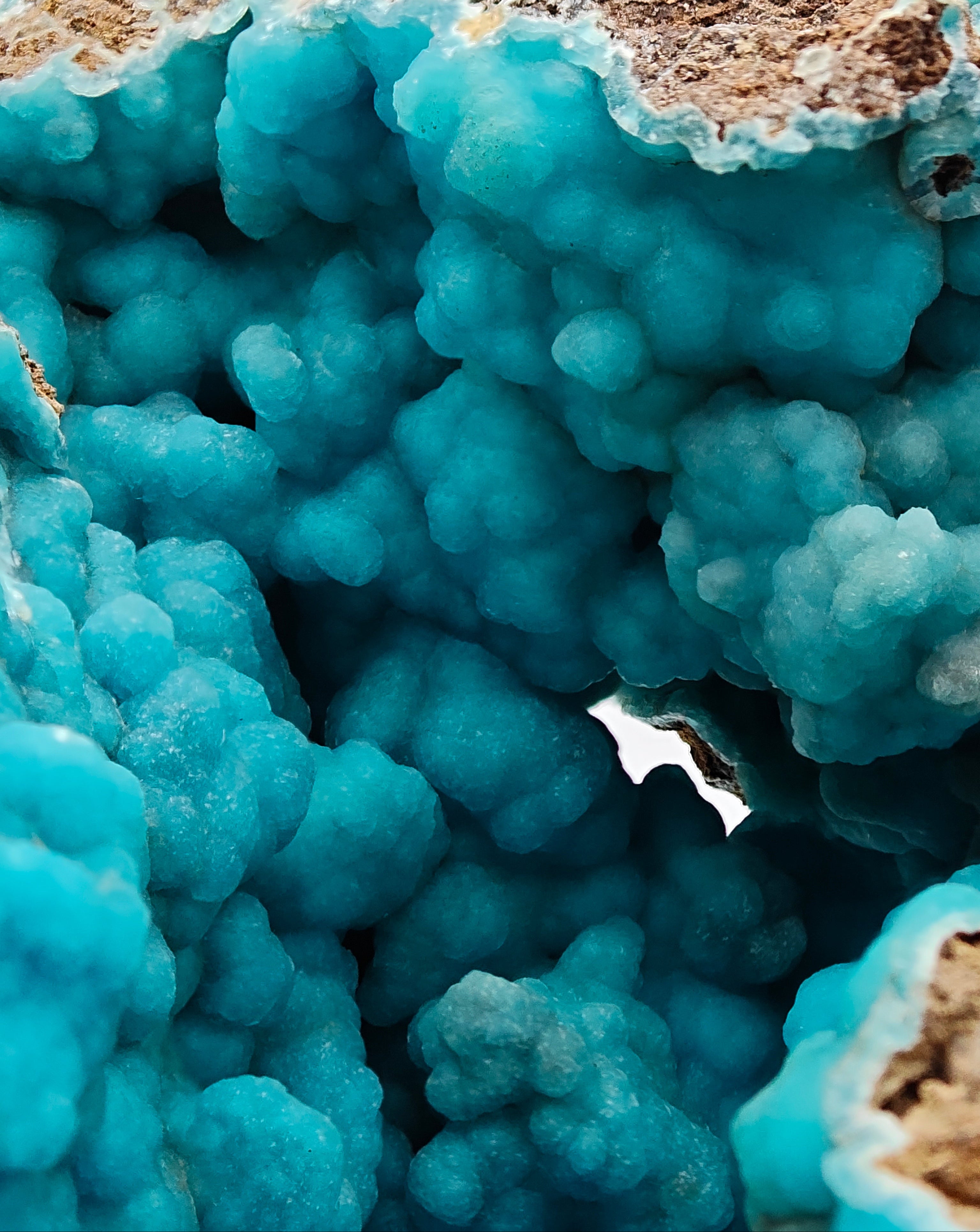 HEMIMORPHITE – Vivid Blue Crystals, Sa Duchessa Mine, Sardinia, Italy