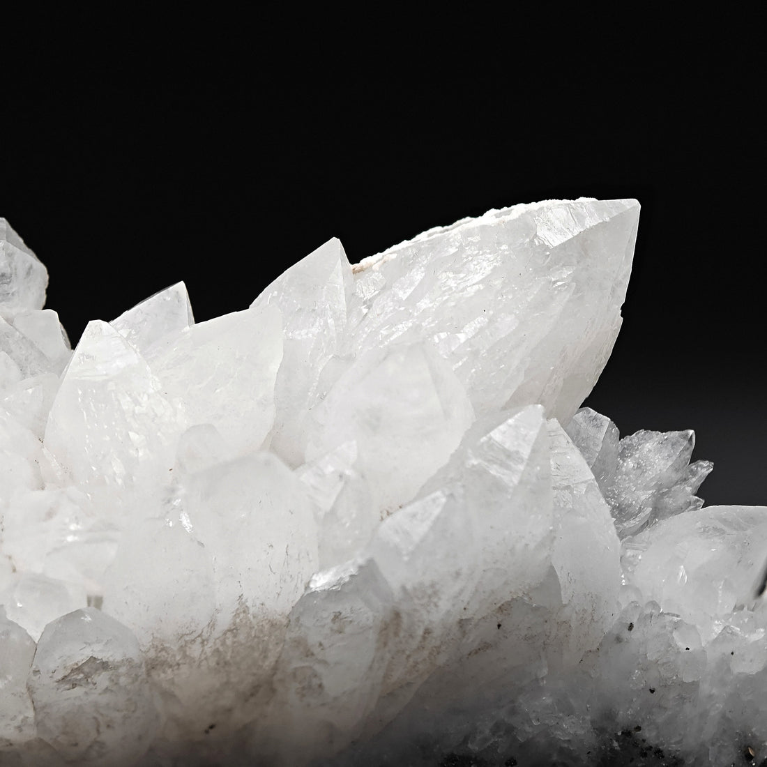 MILKY QUARTZ - Giant 34cm cluster with Pyrite from Romania
